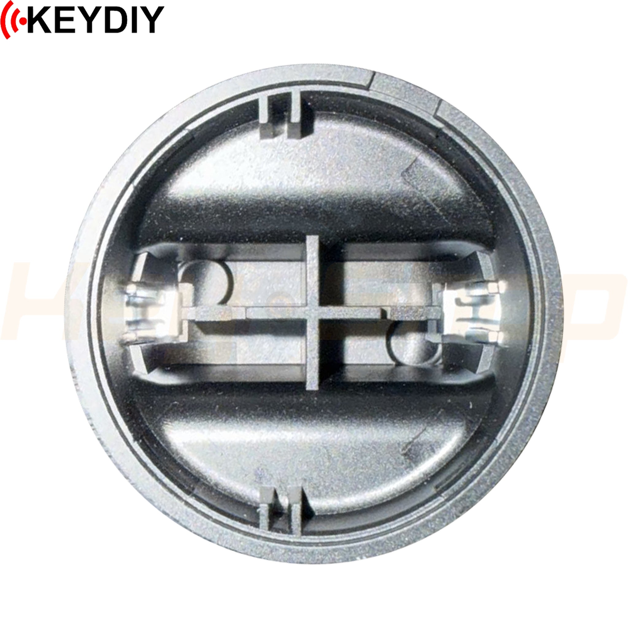 המרה להתנעה בסיבוב כפתור במקום מפתח - ראש גלם עם מקום לצ'יפ - KD - Key Head - ללימוד צ'יפים נפרדים במהירות (עשוי פלסטיק שחור)