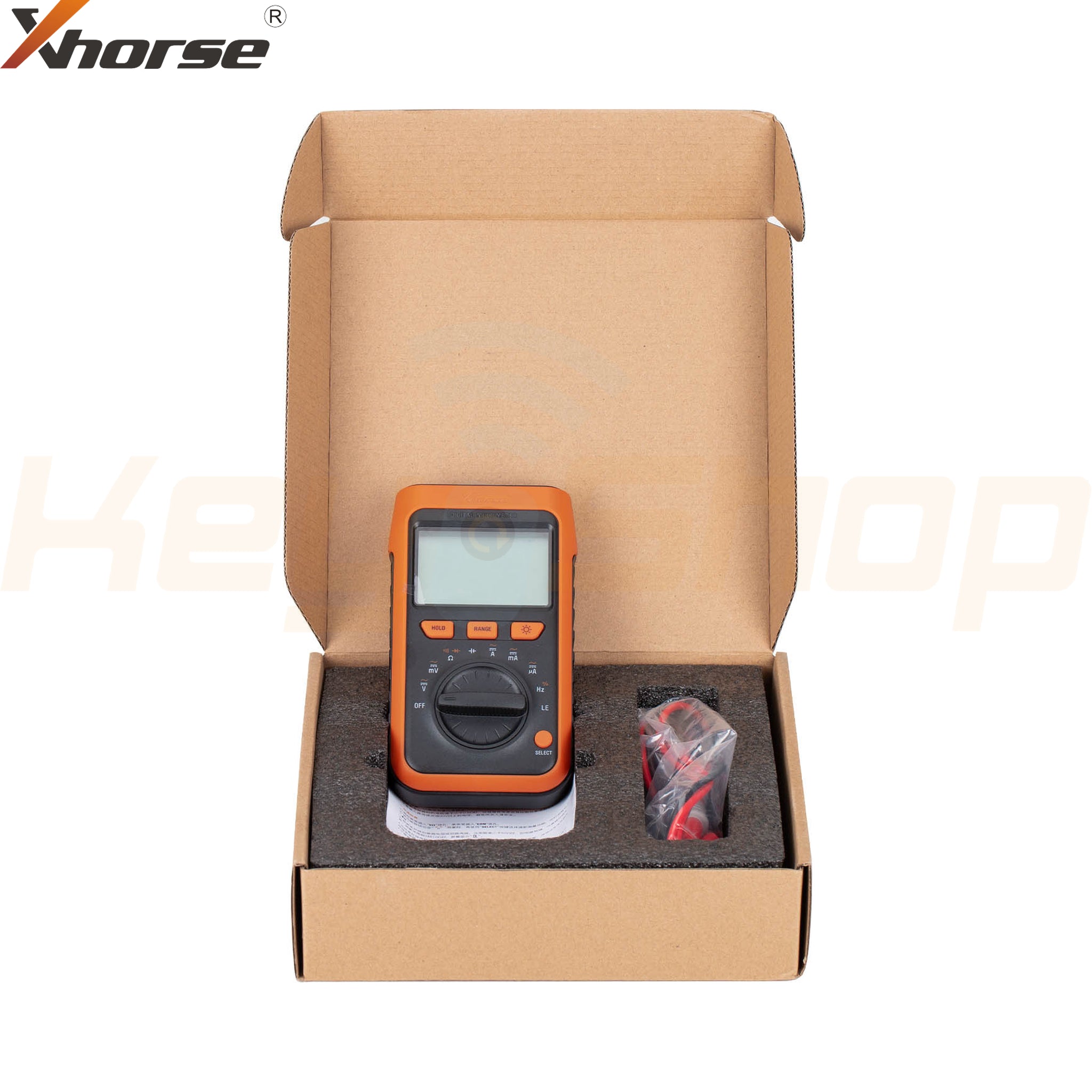 Xhorse - רב-מדד מקצועי - הגנת עומס יתר - מתח AC / DC / זרם / התנגדות / קיבול / תדר