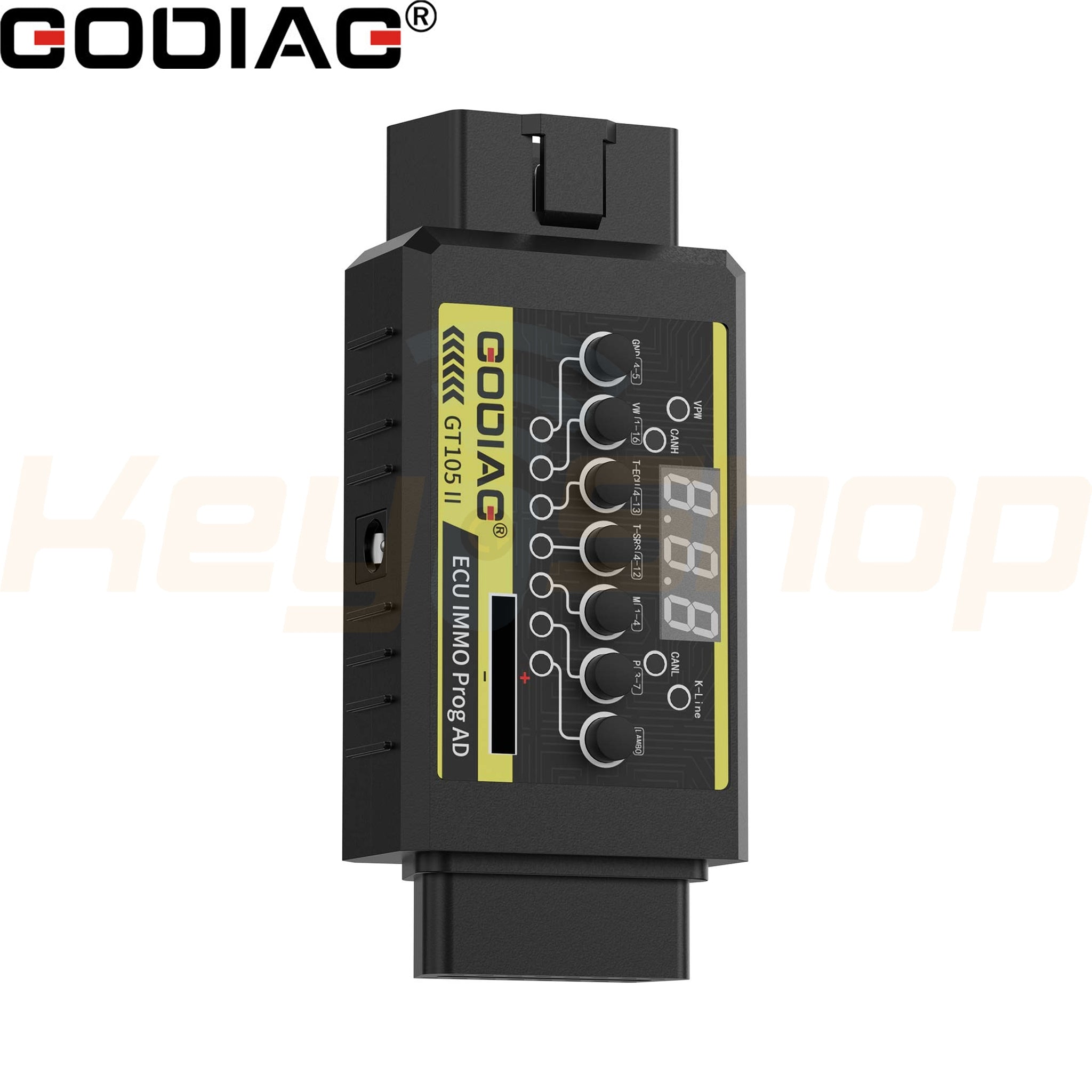 GT107 + GT105 II GODIAG: מתאם OBD לקידוד מפתחות ויחידות הילוכים - במיוחד ל-VAG ומיצובישי (HKSE161-C)