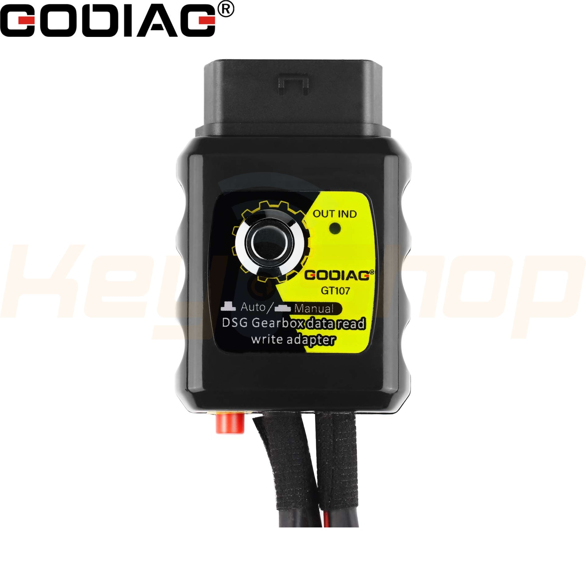 GT107 + GT105 II GODIAG: מתאם OBD לקידוד מפתחות ויחידות הילוכים - במיוחד ל-VAG ומיצובישי (HKSE161-C)