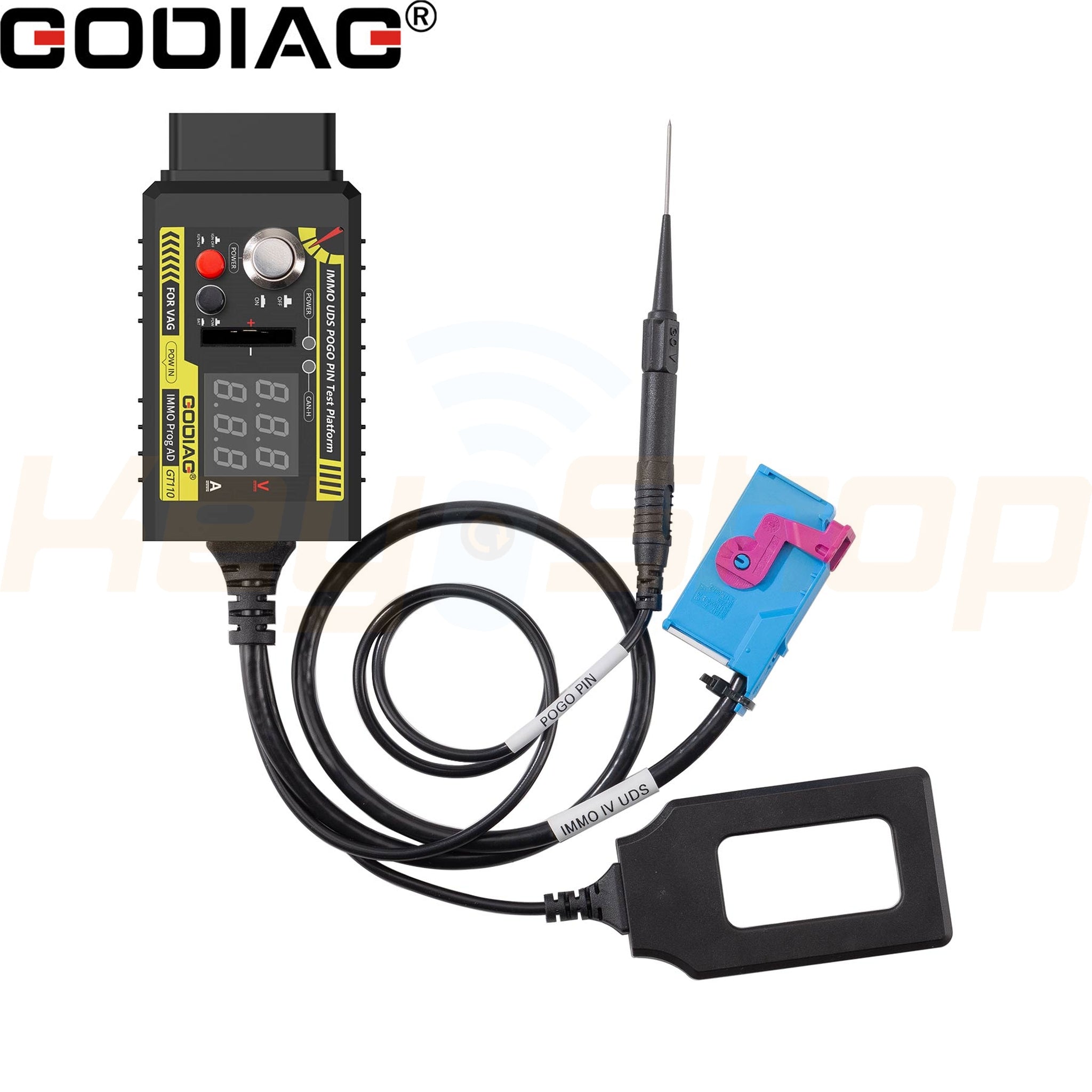 GODIAG GT110 VAG IMMO4: פלטפורמה שולחנית לקידוד אובדן מפתחות דרך Pogo-Pin OBD פולקסווגן אאודי - UDS (HKSF397)