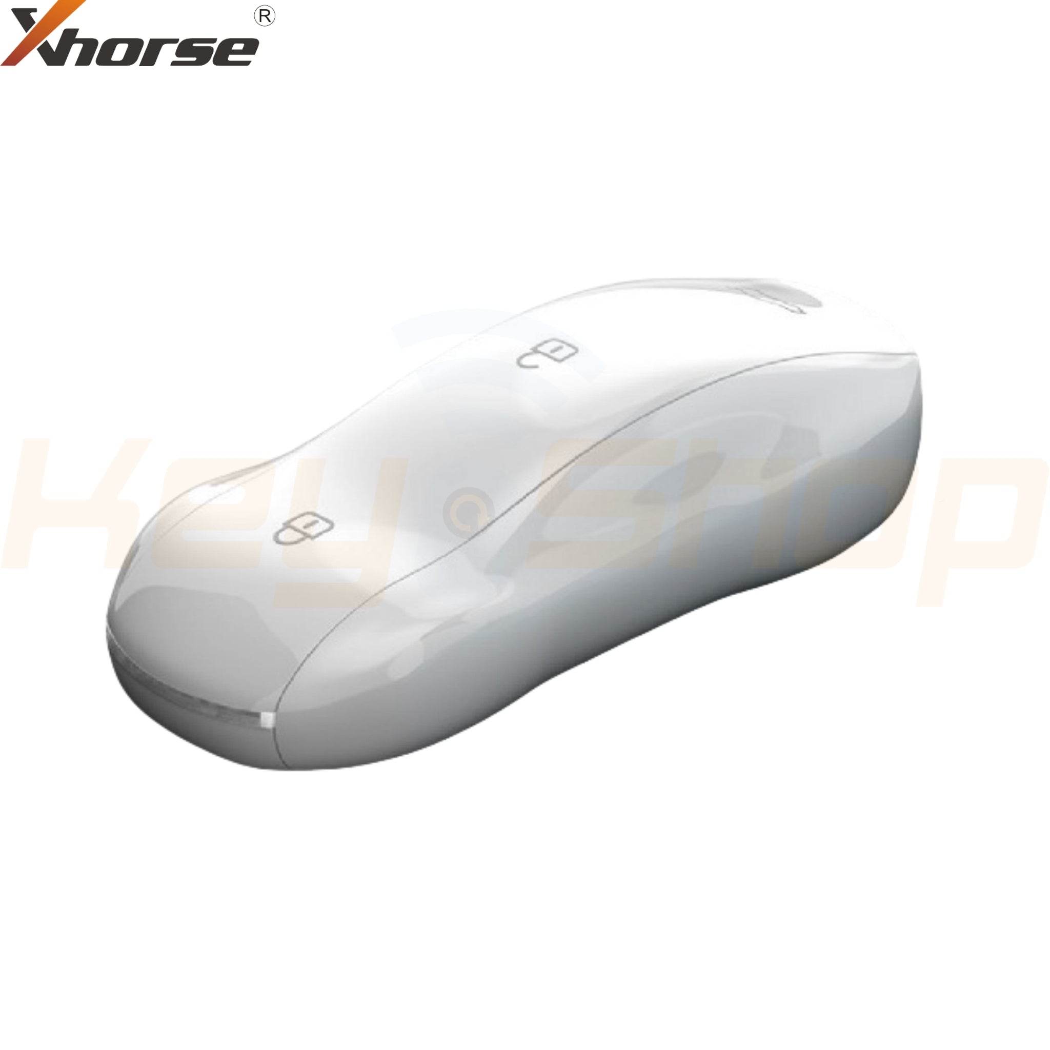 מפתח חכם אוניברסלי אקסהורס-סטייל טסלה | 3-לחצנים | XM38-TOY.T | XSSC05 | VVDI (לבן)