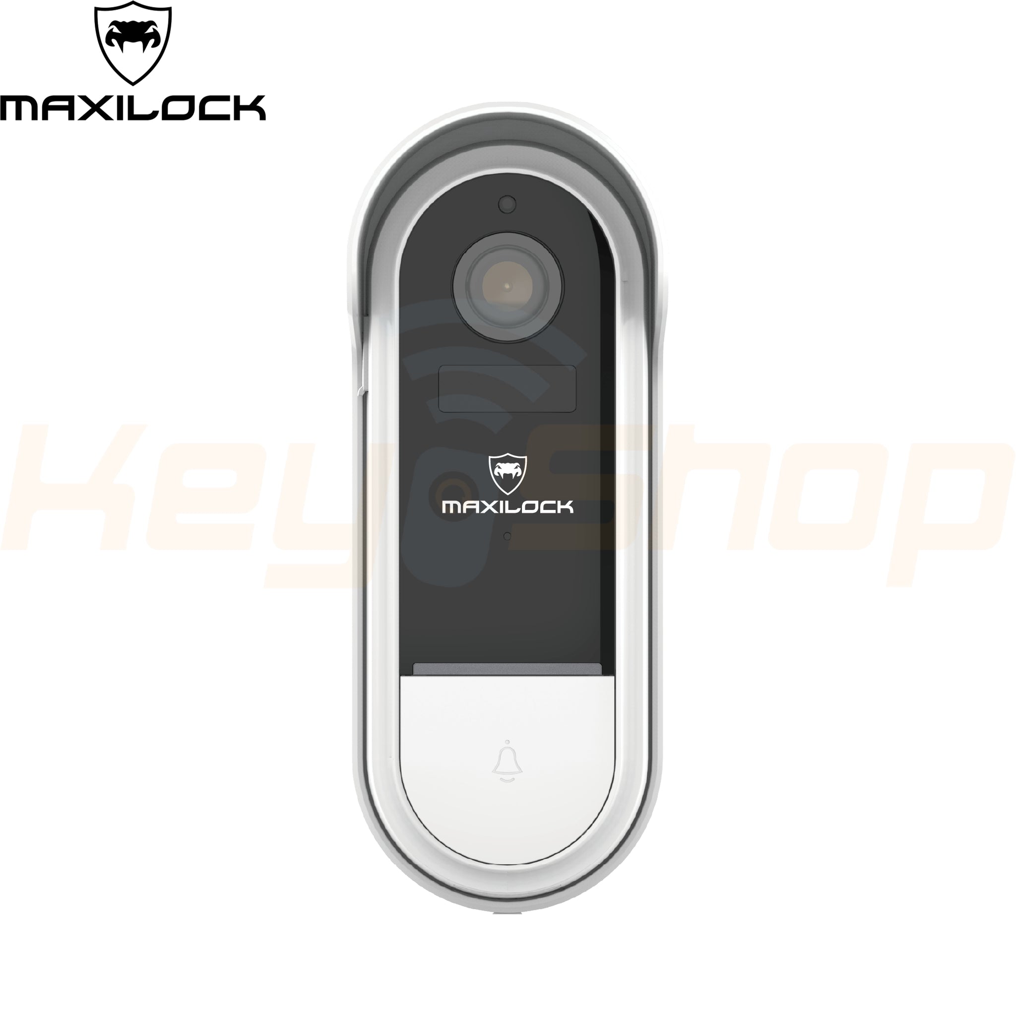 MAXILOCK PRO 5MP - מצלמת פעמון דלת אלחוטית חכמה - שליטה מאפליקציה, איכות +2K, זיהוי תנועה, התקנה קלה (מבצע בלאק פריידי)