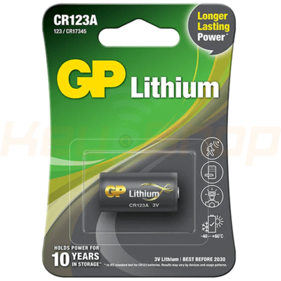 סוללת ליתיום- CR123A- GP