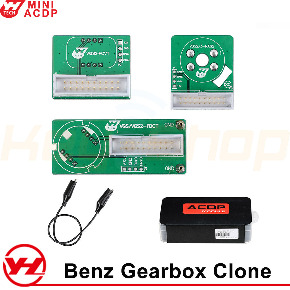 ACDP מודול 16: העתקה וחידוש מחשב גיר Gearbox TCM בעבודה שולחנים עם פלאגים לרכבי מרצדס + רישיון A101