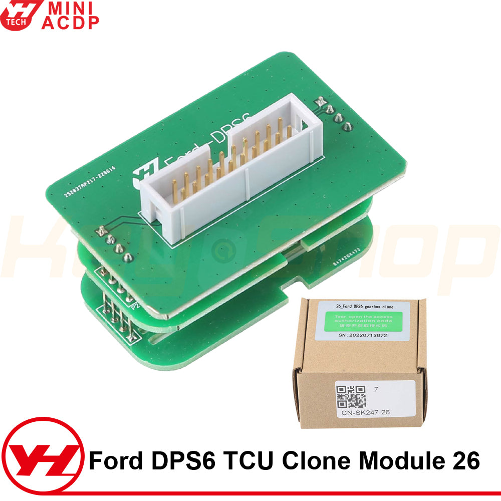 ACDP מודול 26: העתקת מחשב גיר TCU Ford DPS6 קריאה / כתיבה / גיבוי נתונים ומפות לרכבי פורד + רישיון AA00