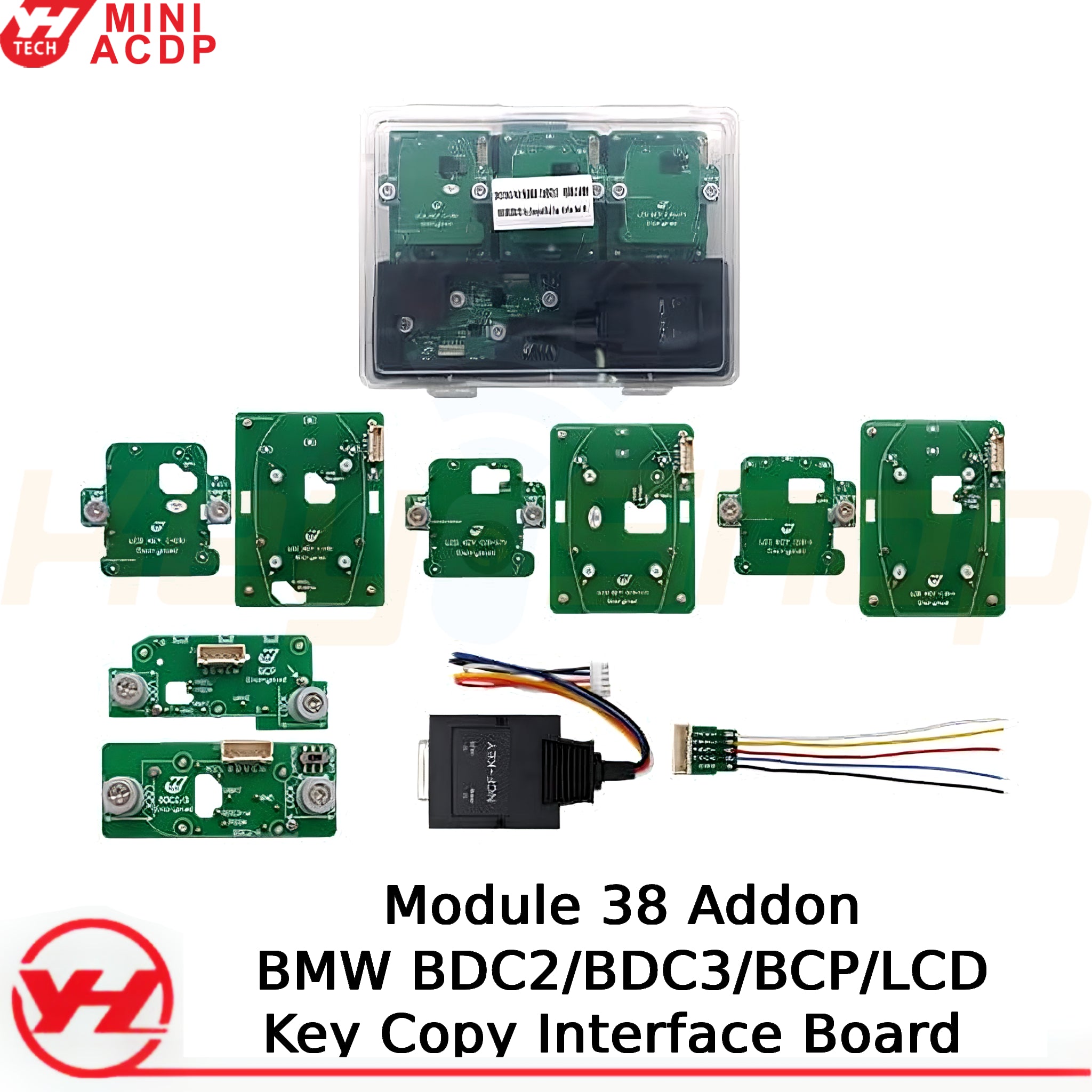 ACDP תוסף למודול 38: העתקת מפתח BMW BDC2 / BDC3 / BCP / LCD ללא הלחמה מול השלט המקורי