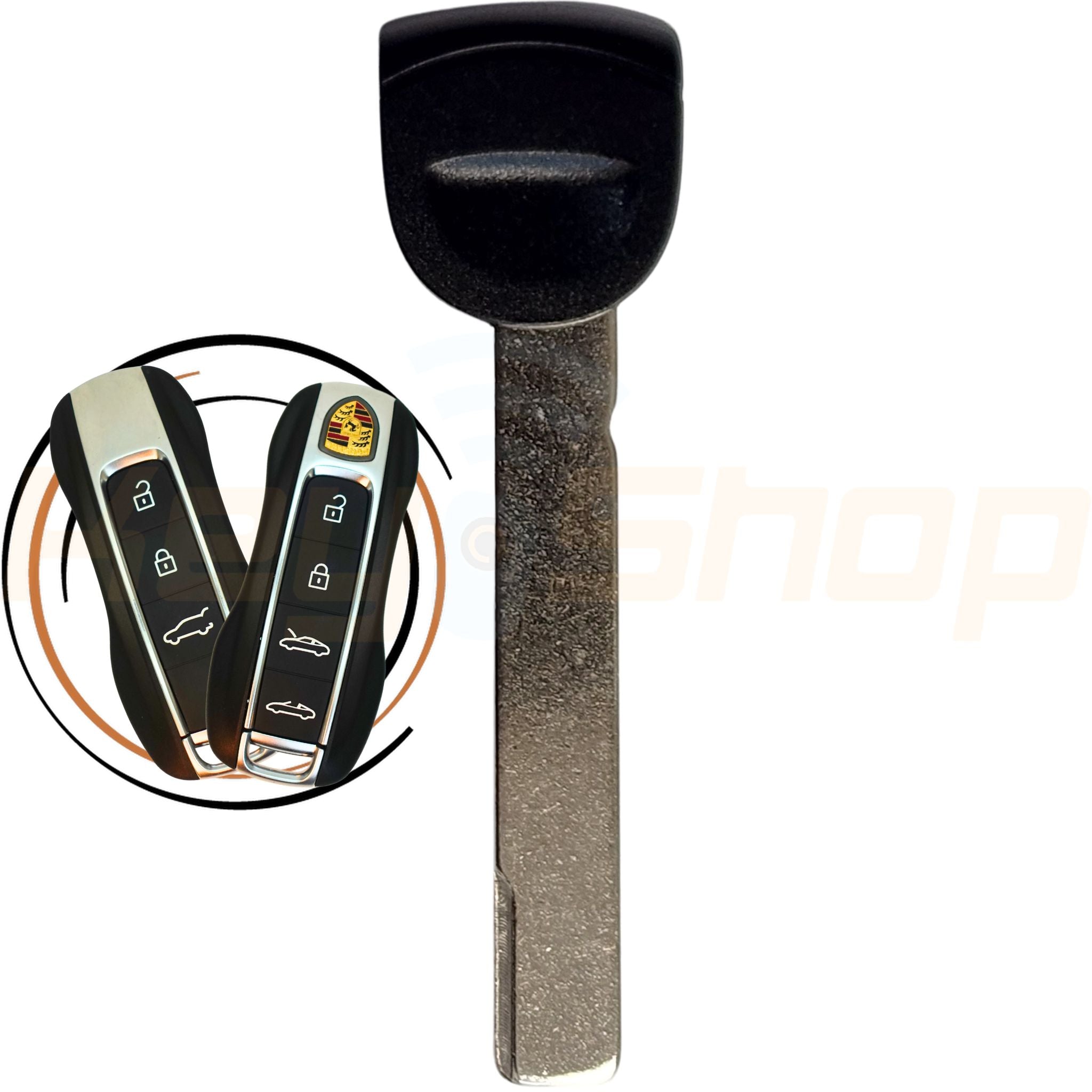 מפתח חירום - פורשה / Porsche MLB - HU162T - Emergency Key Blade