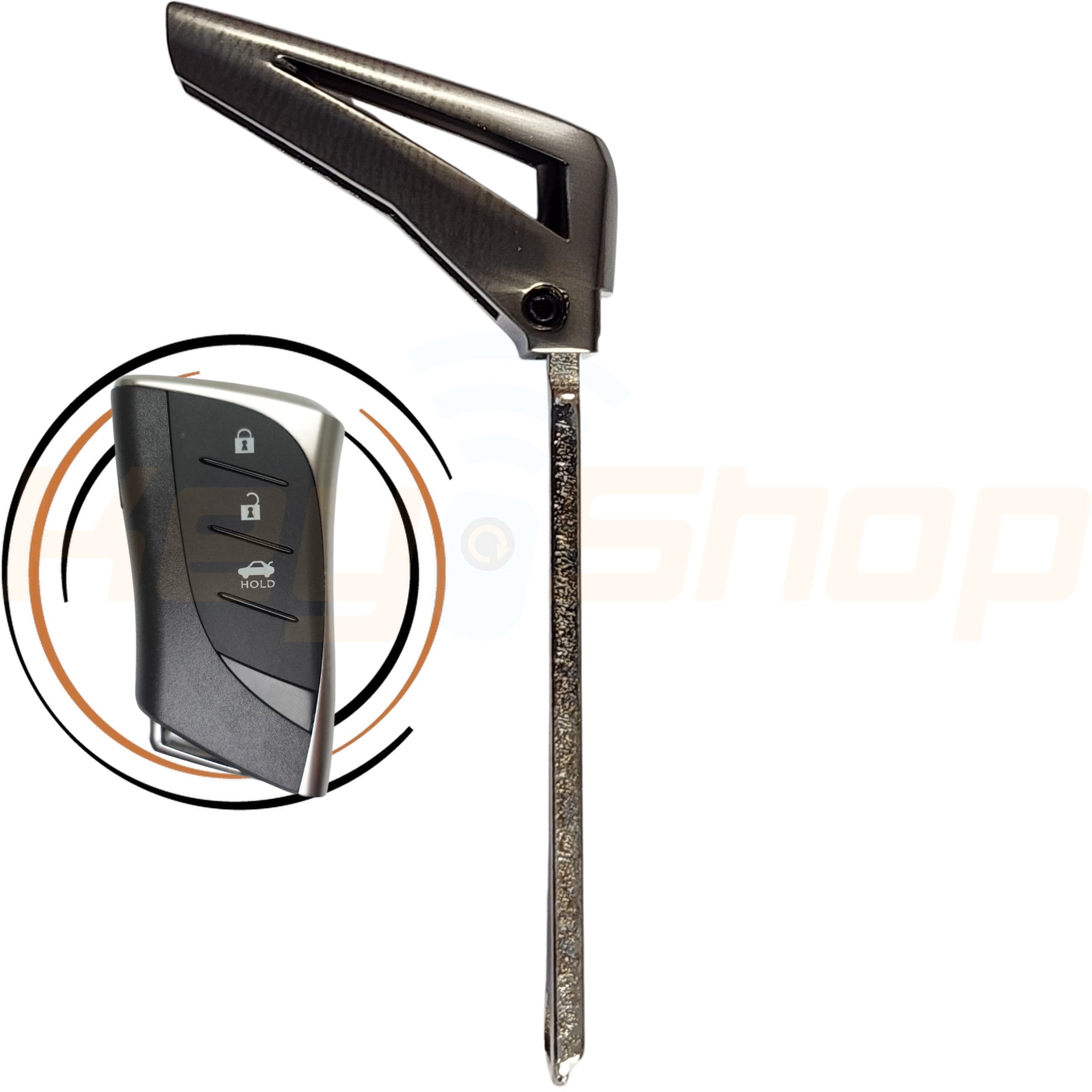 מפתח חירום - לקסוס / Lexus -2020+ - TOY48 S/S TOY2 - Emergency Key Blade