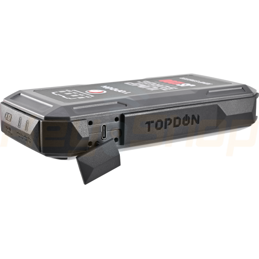 TOPDON - JumpSurge 1200 - בוסטר התנעה ומטען ליטיום נייד - פונקציית הנעה מהירה - עם פנס - 12V