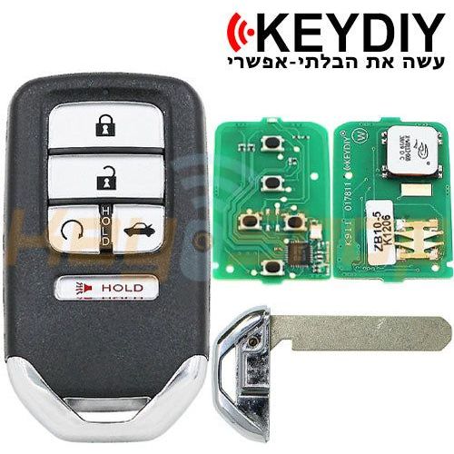 מפתח חכם אוניברסלי קיידי-סטייל הונדה | 5-לחצנים | ZB10-5 | KD | HON66