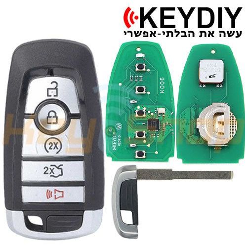 מפתח חכם אוניברסלי קיידי-סטייל פורד | 5-לחצנים | ZB21-5 | KD | HU101