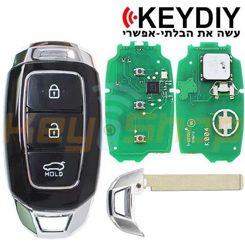 מפתח חכם אוניברסלי קיידי-סטייל יונדאי | 3-לחצנים | ZB28-3 | KD | KK12