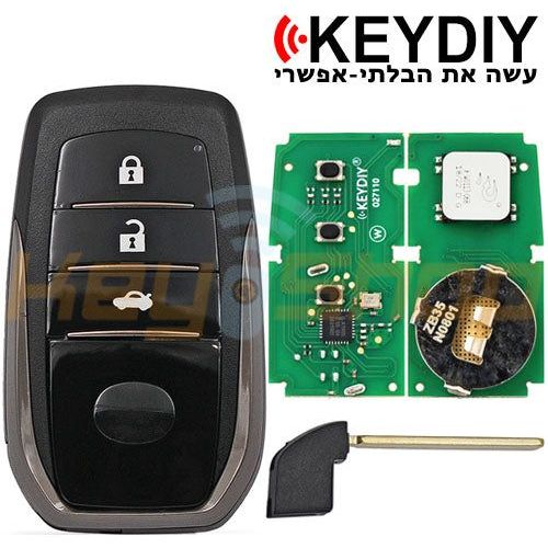 מפתח חכם אוניברסלי קיידי-סטייל טויוטה קורולה | 3-לחצנים | ZB35-3 | KD | TOY2 לא תומך 8A/4D