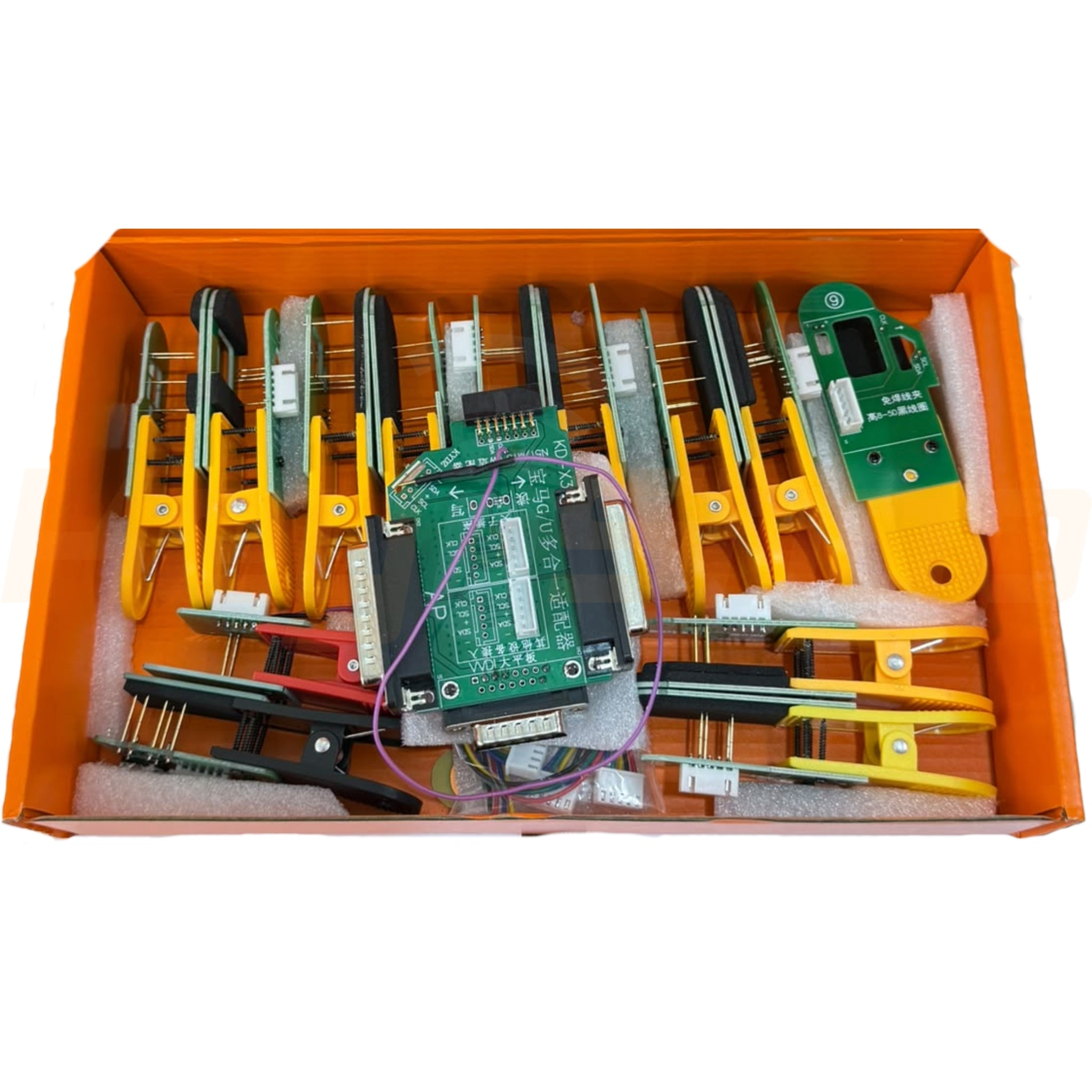 סט אדפטרים אוניברסלי 13 קליפים ללא-הלחמה - Universal 5D/5C - לשכפול מפתחות חכמים VAG ועוד - תואם KD-X4 / VVDI / KYDZ ומכשירים נוספים