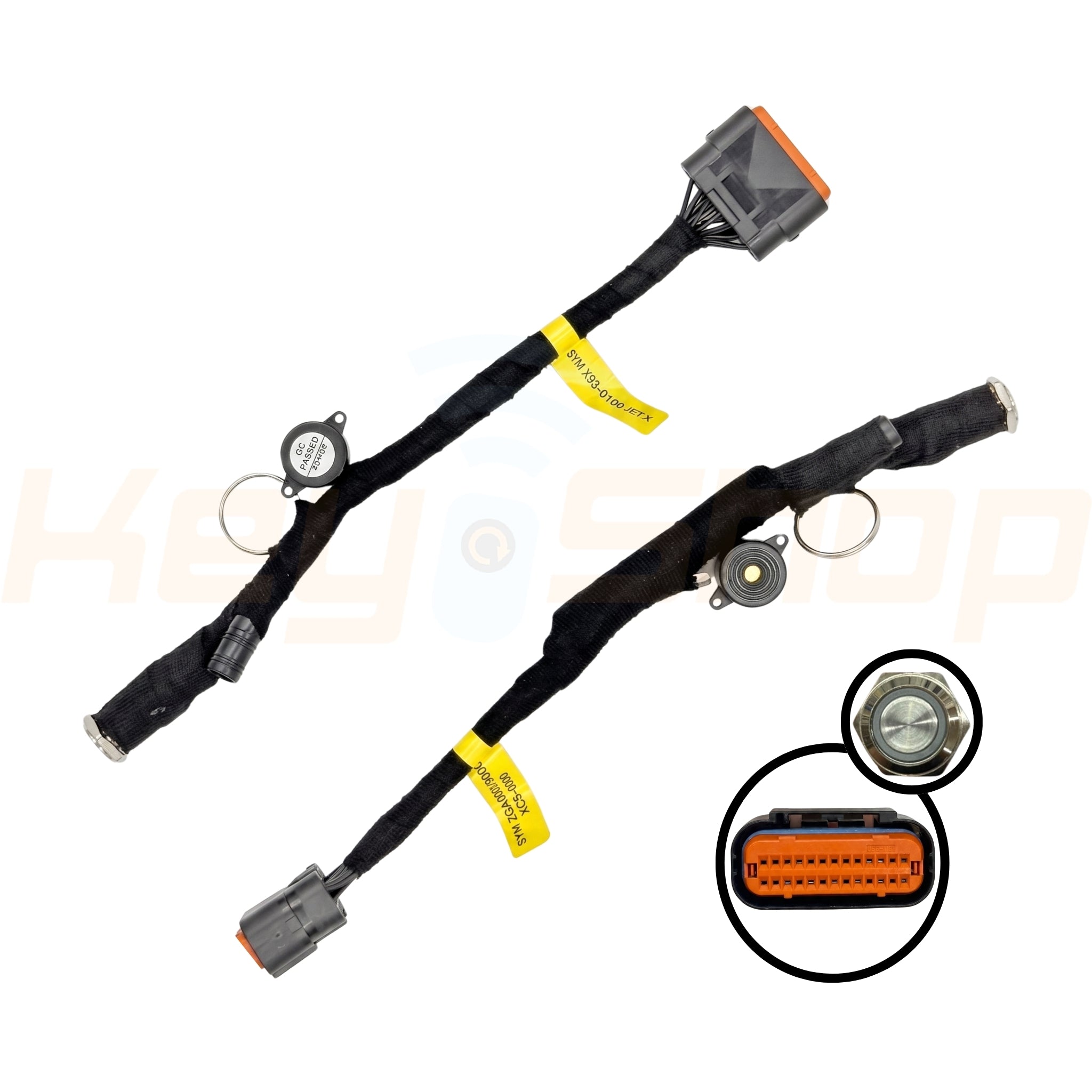 סט כבלי קידוד SYM Smart Key - מתאמי X93 + XC5/ZGA לדגמי Jet X, Husky ו-Joyride