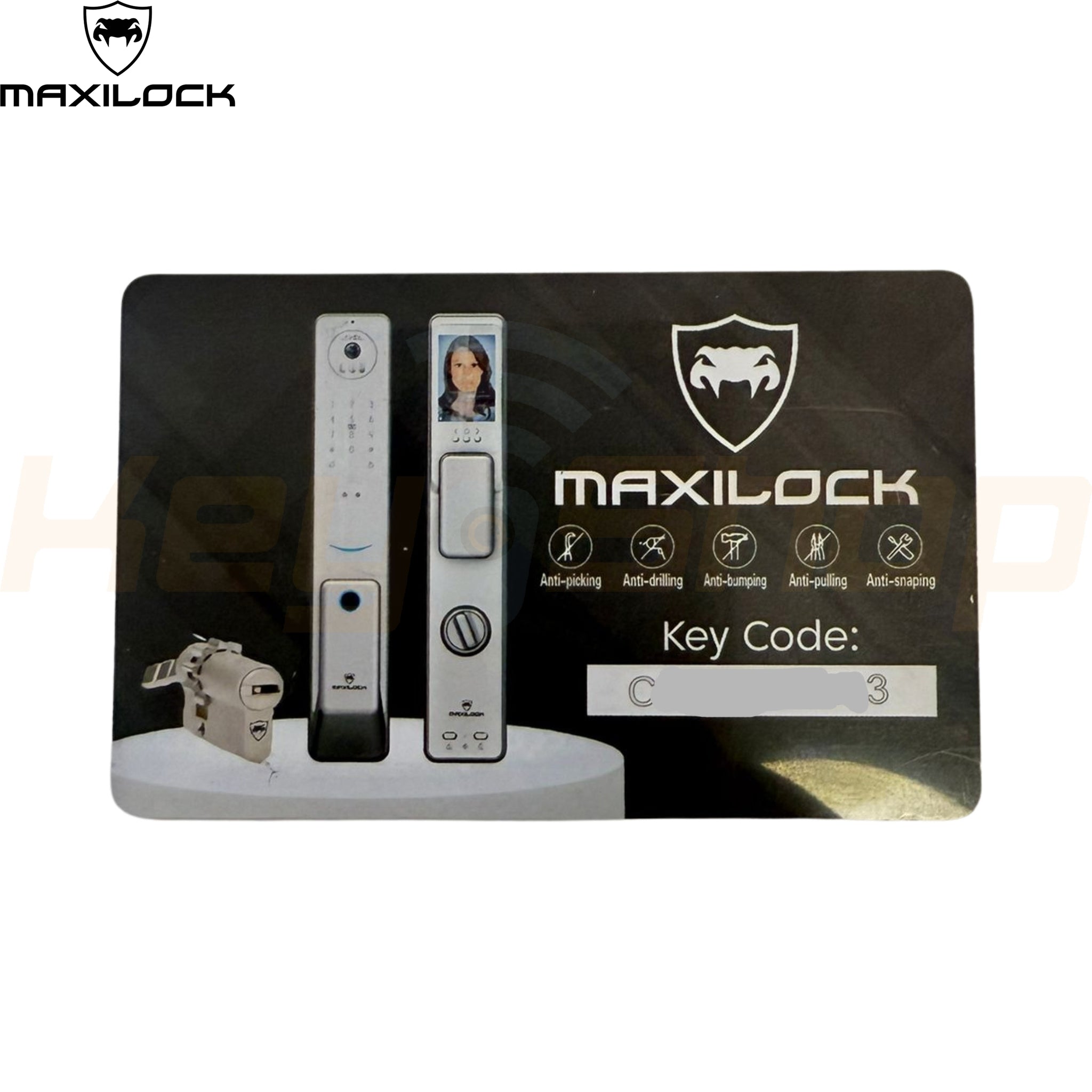 צילינדר - MAXILOCK - PALM-5 - אינטרקטיב + כרטיס שכפול