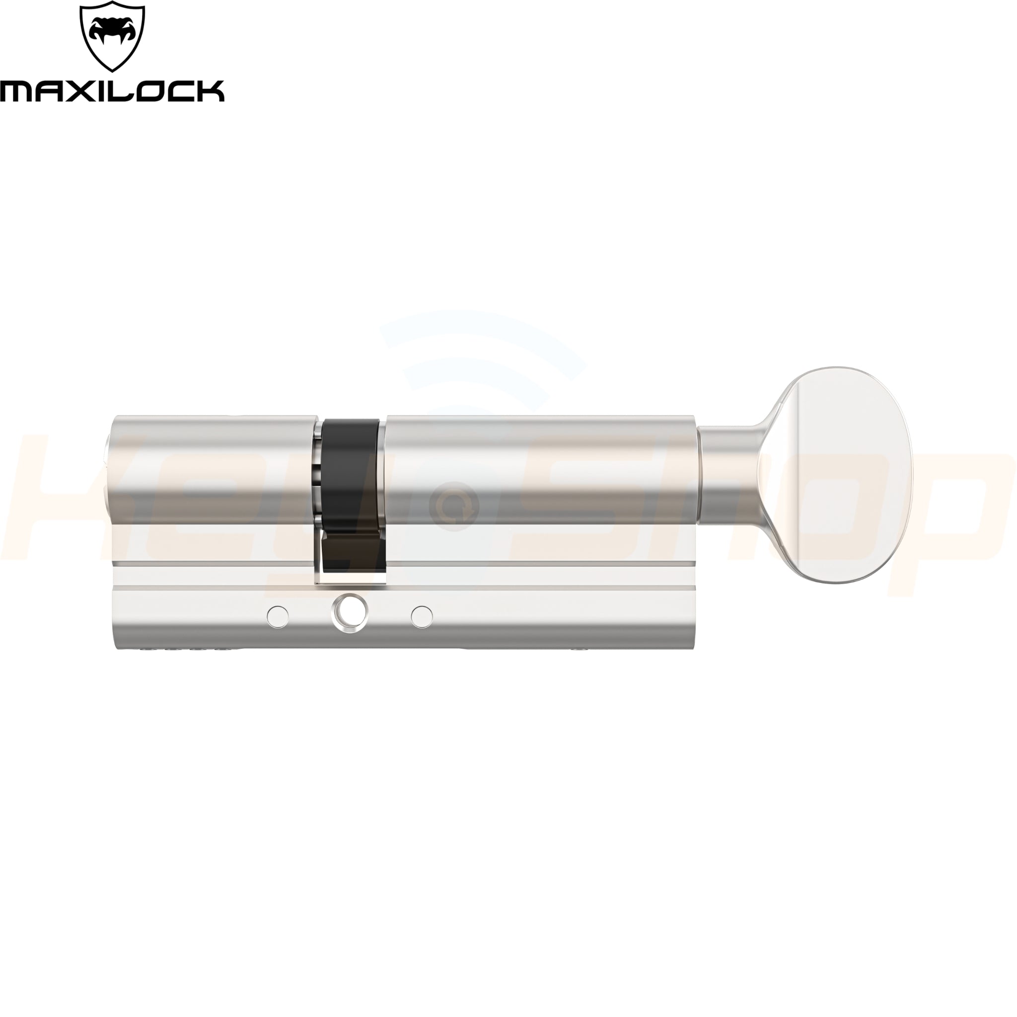 MAXILOCK SLIDER: - צילינדר - 70מ"מ - פטנט סליידר - 30+40-T לשון + כפתור (עם 5 מפתחות)