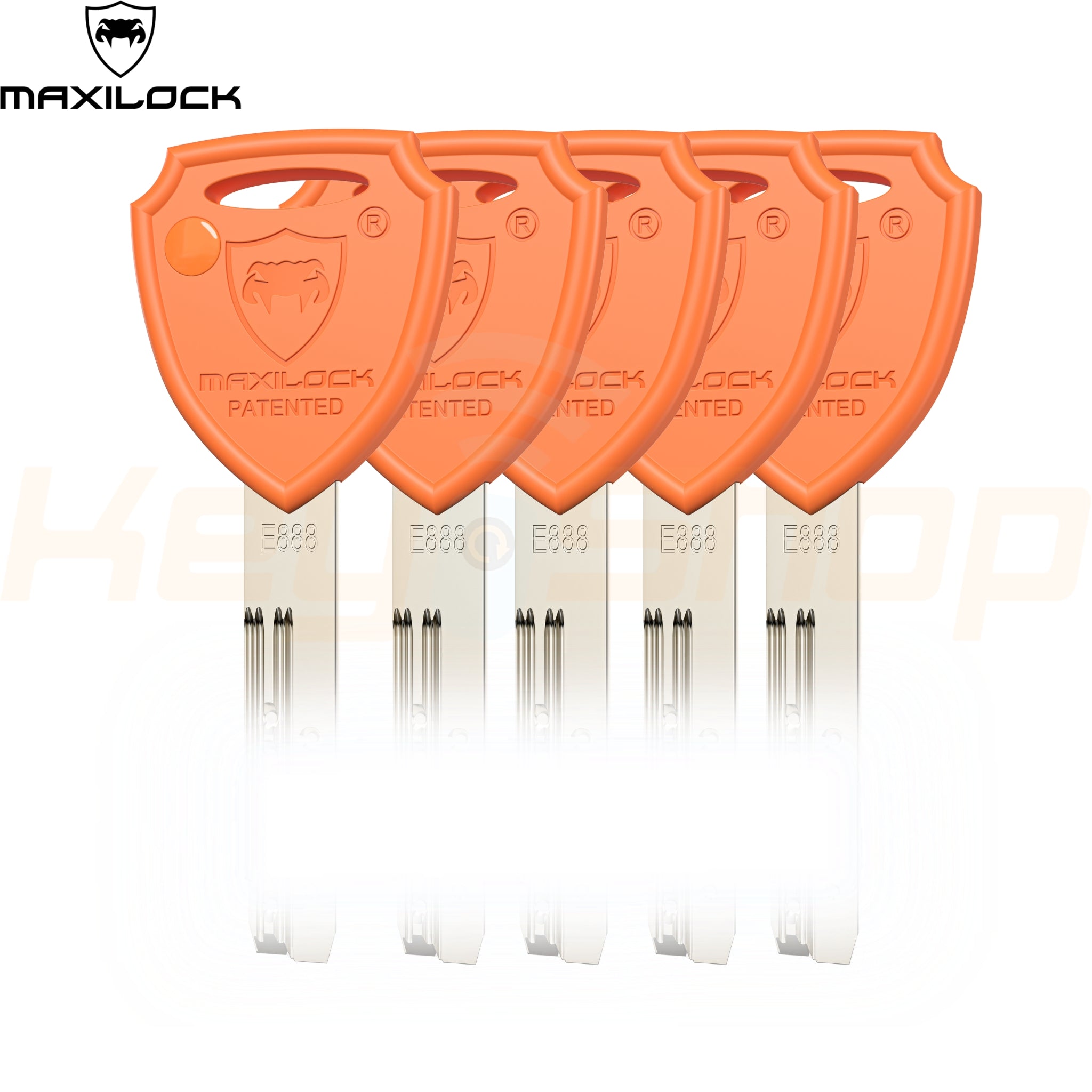 MAXILOCK SLIDER: - צילינדר - 70מ"מ - פטנט סליידר - 30+40-T לשון + כפתור (עם 5 מפתחות)