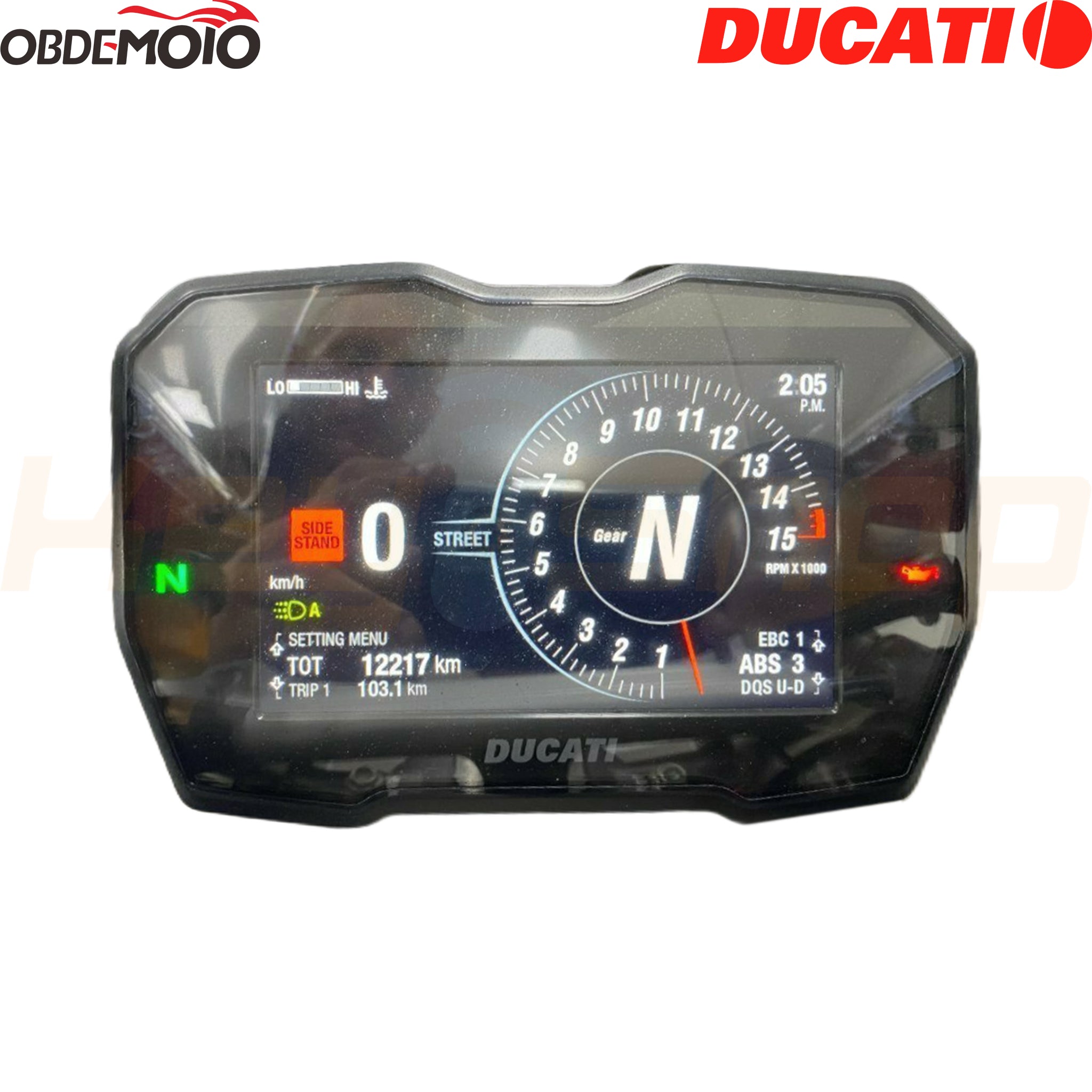 הפעלת תוכנה MOTOPRO Module 6 - Ducati Panigale V4 dash MAE
