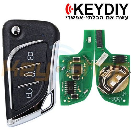 מפתח שלט קופץ אוניברסלי אלחוטי קיידי-סטייל לקסוס | 3-לחצנים | NB30-3 | KD