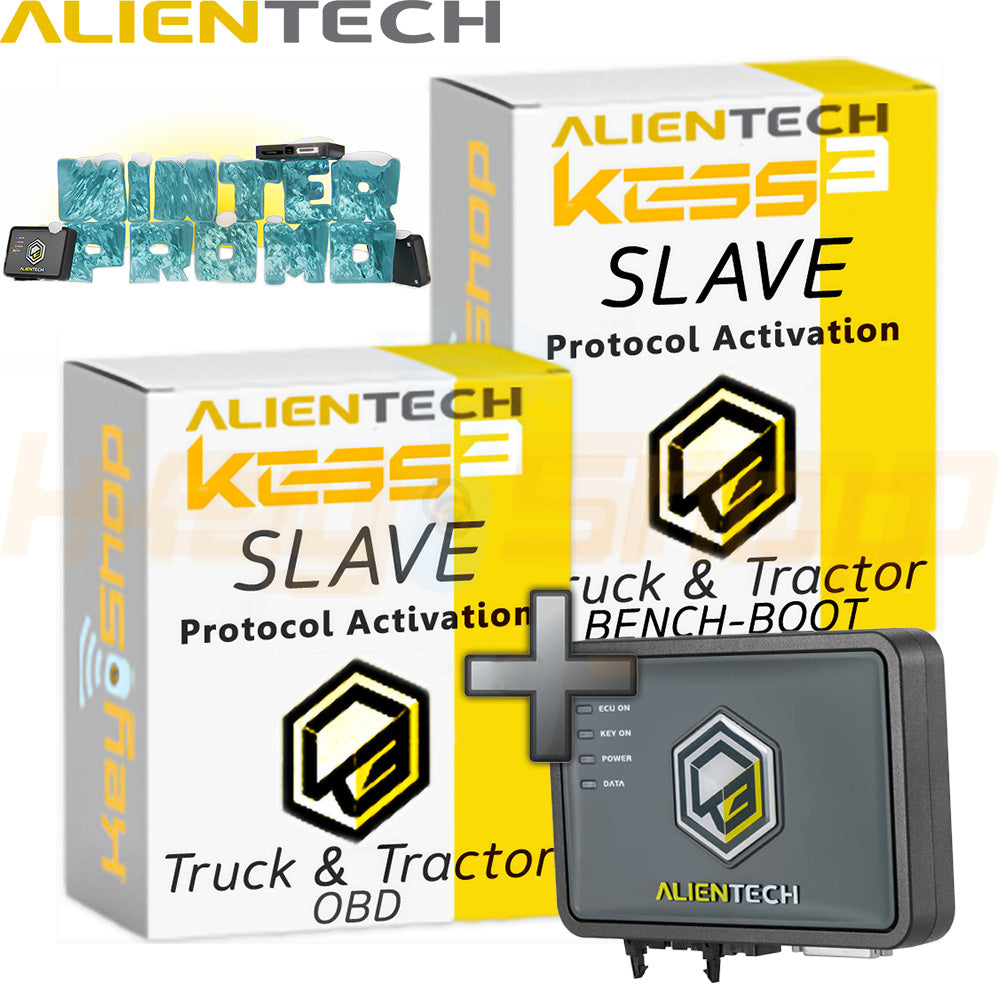 KESS3 Programmer + תוכנה מלאה: SLAVE "למשאיות ואוטובוסים" OBD+Bench-Boot (חבילת BLACK FRIDAY)