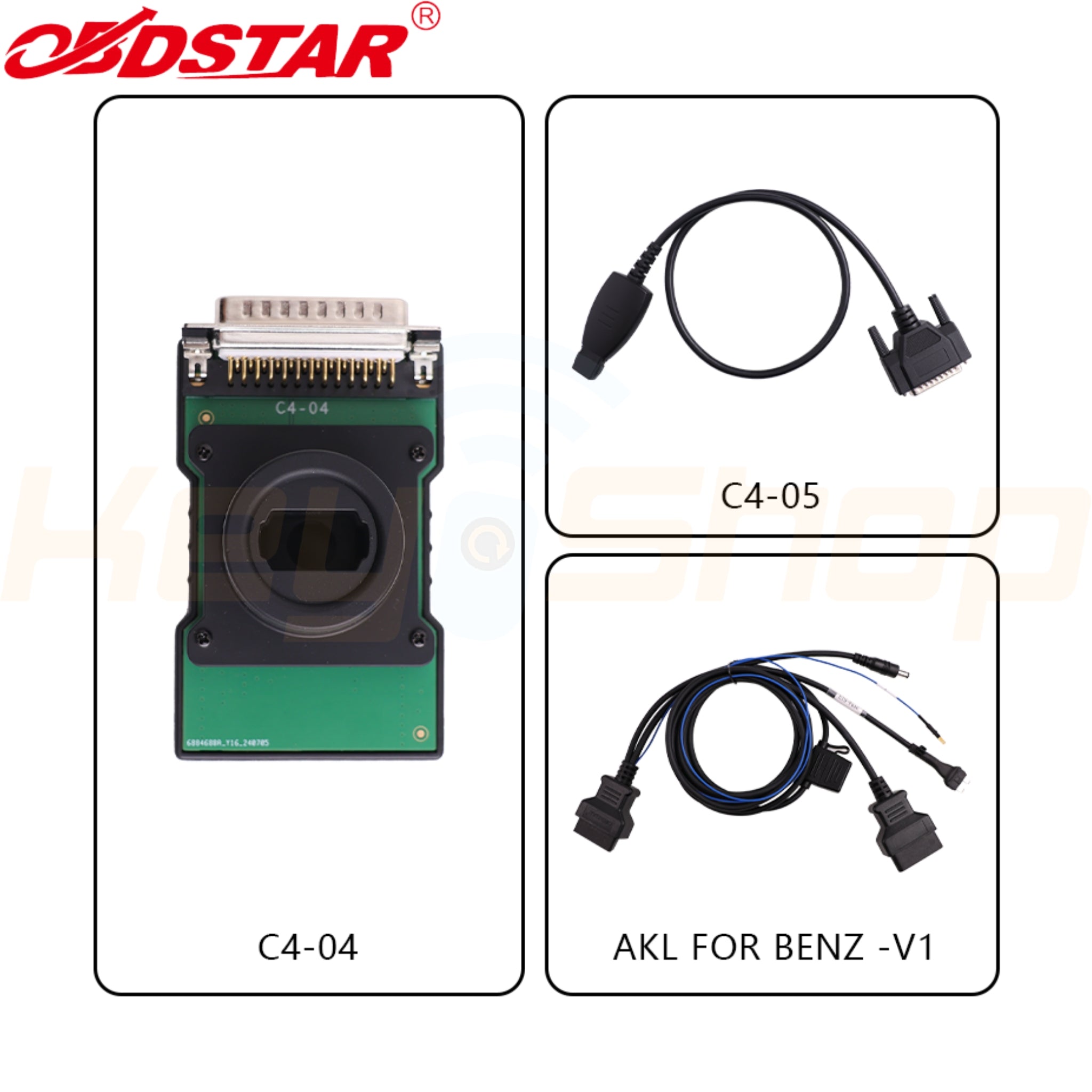 OBDSTAR Mercedes Benz FBS3 KIT - ערכת מרצדס: PIN, מפתחות, אובדן כל המפתחות, החלפת EIS - למכשיר G3