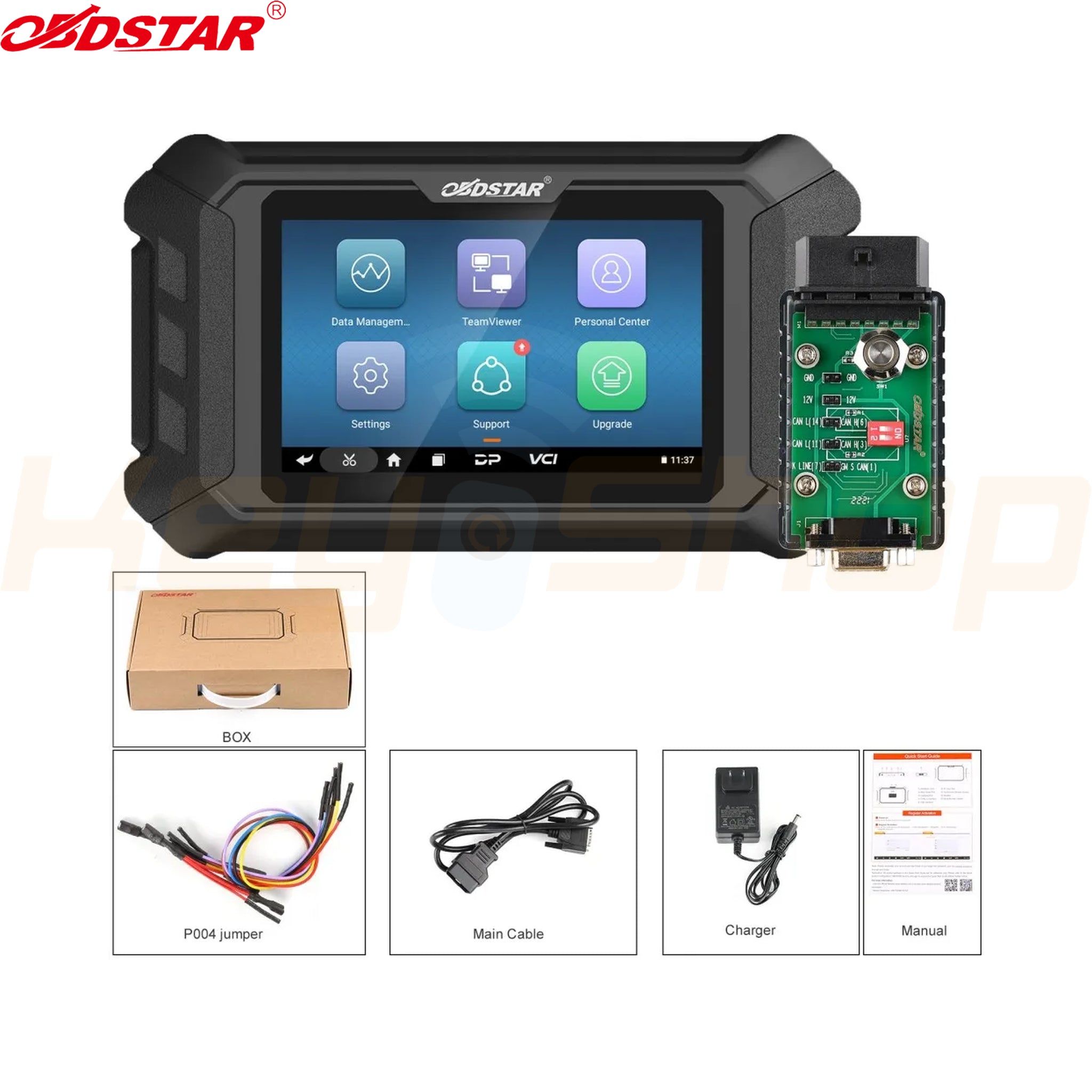מכשיר קידוד - OBDSTAR P50 - מכשיר לאיפוס כריות אויר ו-SRS