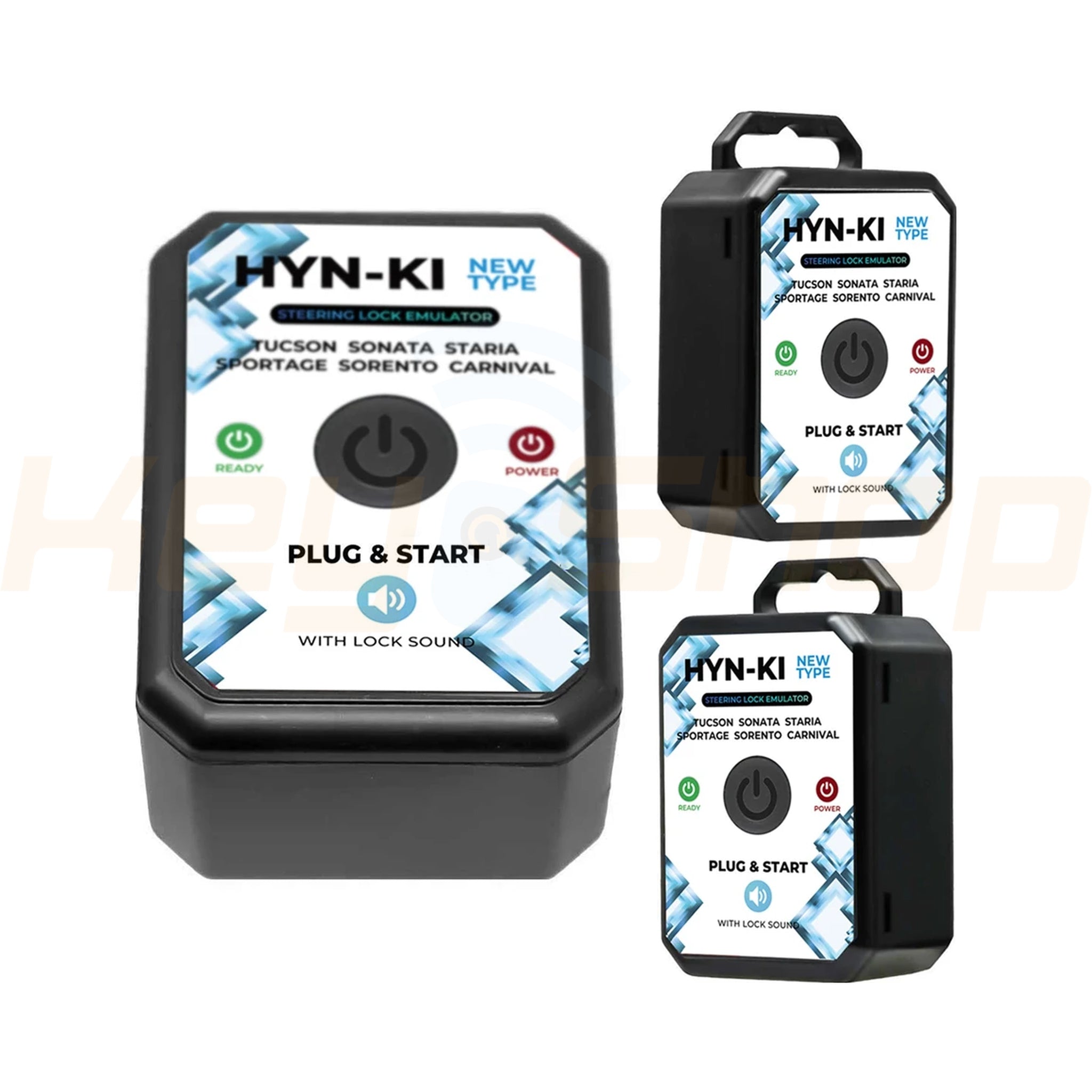 אימולטור למנעול הגה יונדאי / קיה NEW TYPE: טוסון סונטה סטריה ספורטאז' סורנטו קרנבל (חבר וסע + רעש נעילה)