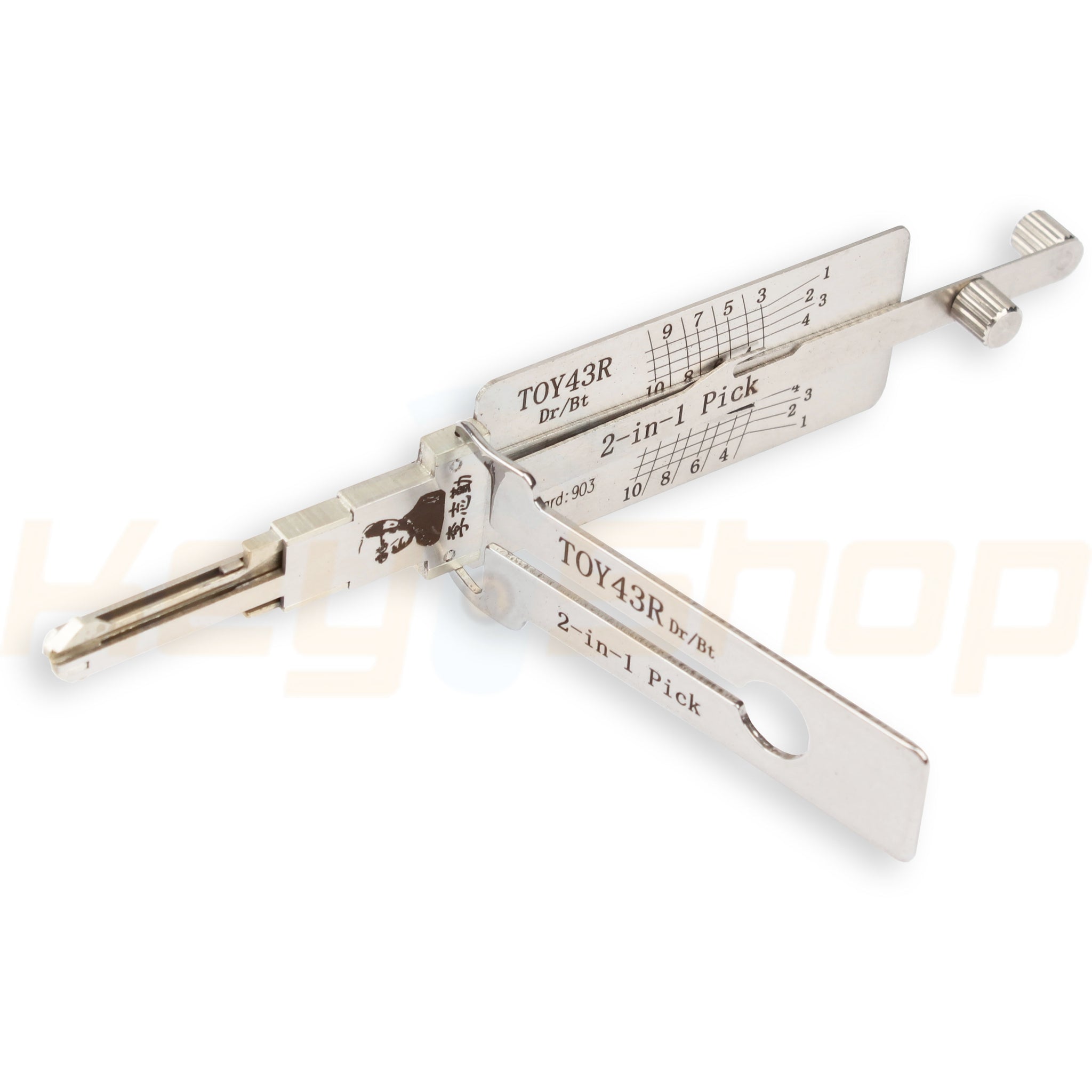 לישי מקורי TOY43R - שברולט, GMC, האמר, יסוזו, טויוטה, סובארו - Original Lishi (Dr / Bt)
