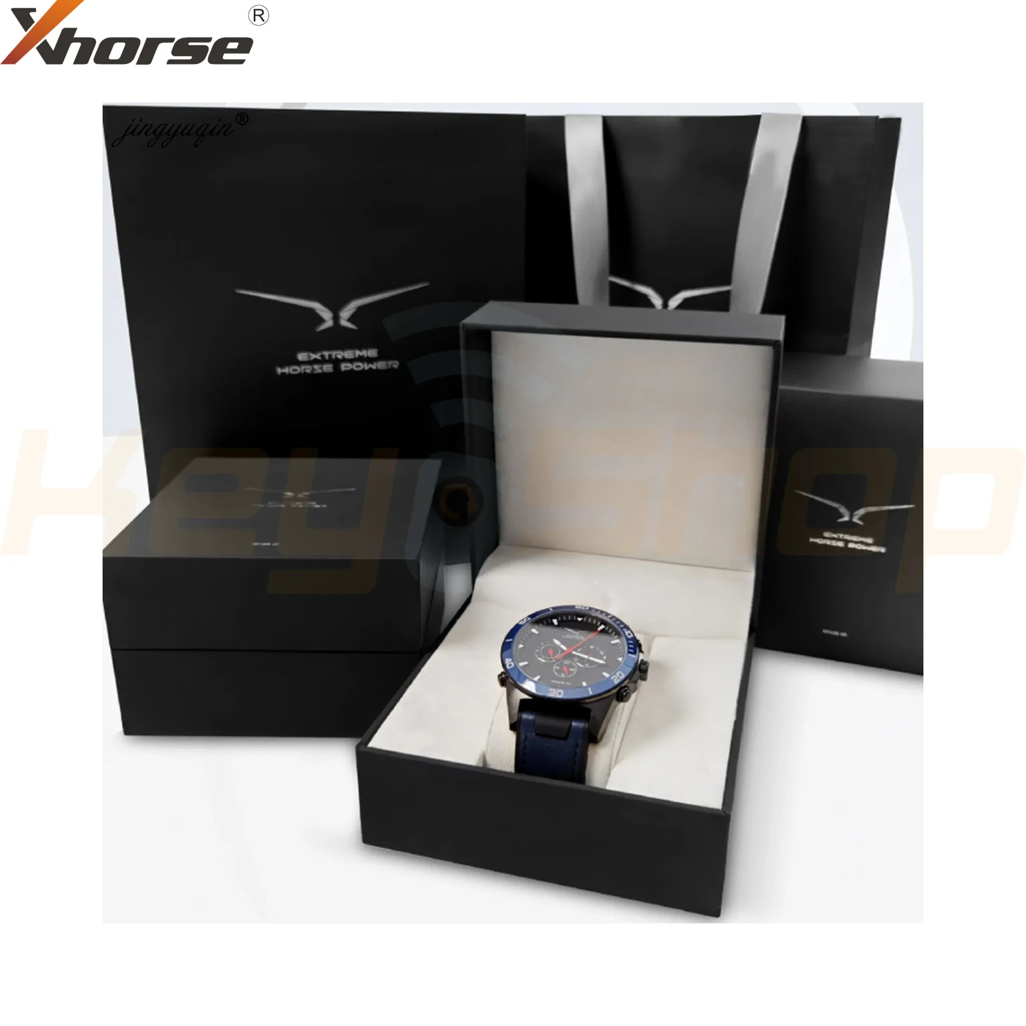 מפתח חכם שעון אוניברסלי אקסהורס-סטייל | 4-לחצנים | XSWK05 | VVDI (כחול)