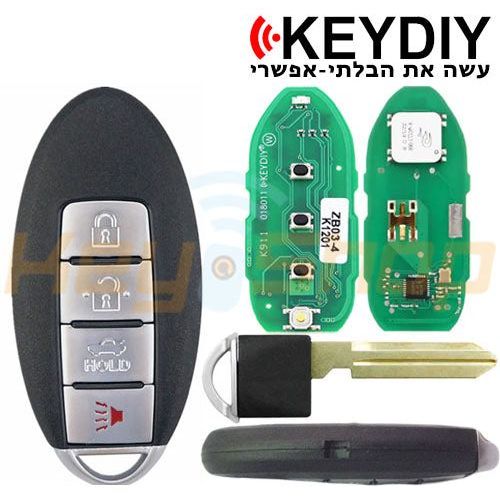 מפתח חכם אוניברסלי קיידי-סטייל ניסאן | 4-לחצנים | ZB03-4 | KD | NSN14