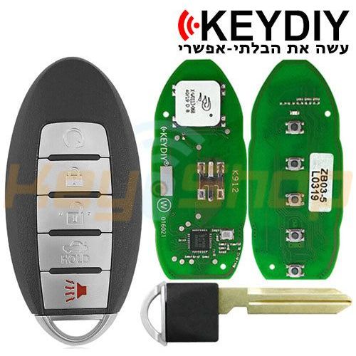 מפתח חכם אוניברסלי קיידי-סטייל ניסאן | 5-לחצנים | ZB03-5 | KD | NSN14