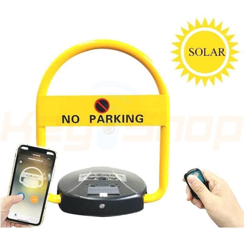 מחסום חניה- גבוה- טעינה סולארית- +שלט אחד+שליטה עם טלפון- סוללה- 6V 903S-B