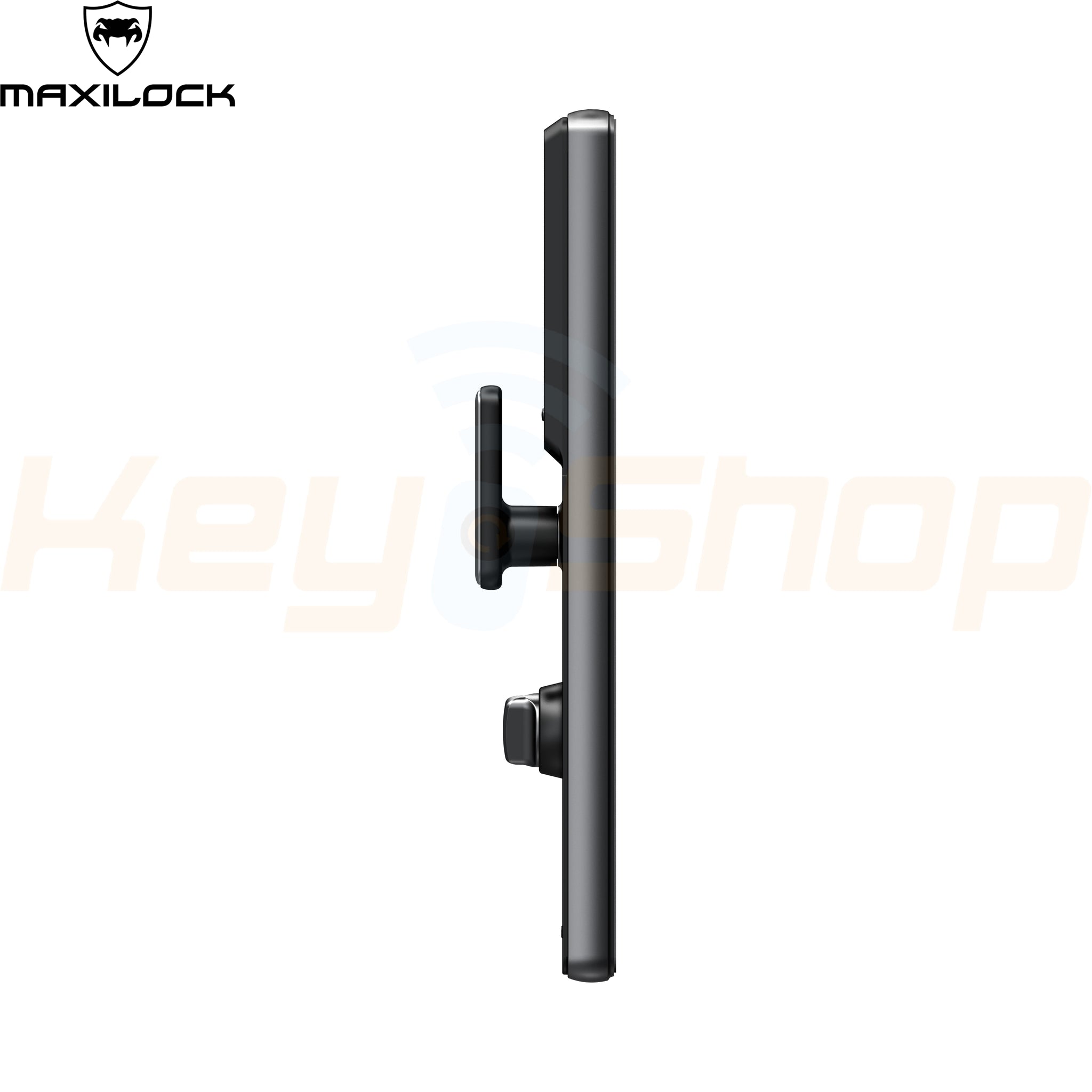 MAXILOCK PALM-V5 מנעול דלת ביומטרי חכם עם מצלמת פעמון ומסך - זיהוי פנים וכף יד, אפליקציה ועוד (ללא התקנה)