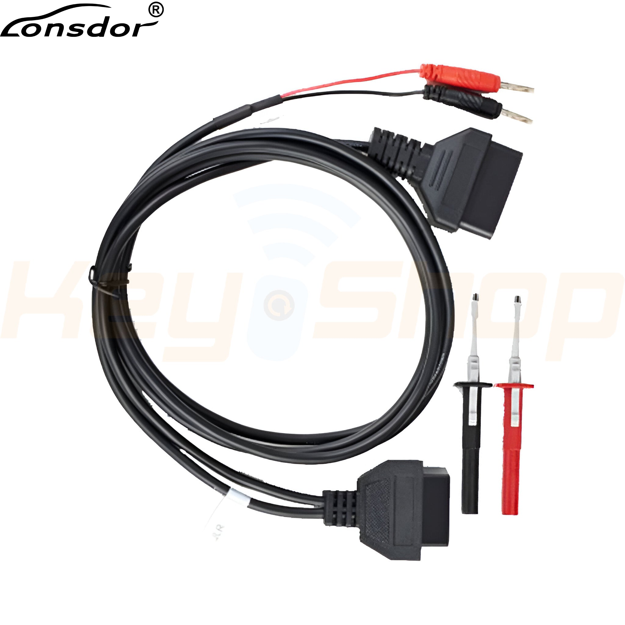 כבל OBD רב תכליתי המנקב וחודר לרשת CAN-HIGH / LOW לעקיפת קוד / גישה בקידוד טויוטה / קרייסלר / לנד רובר ועוד