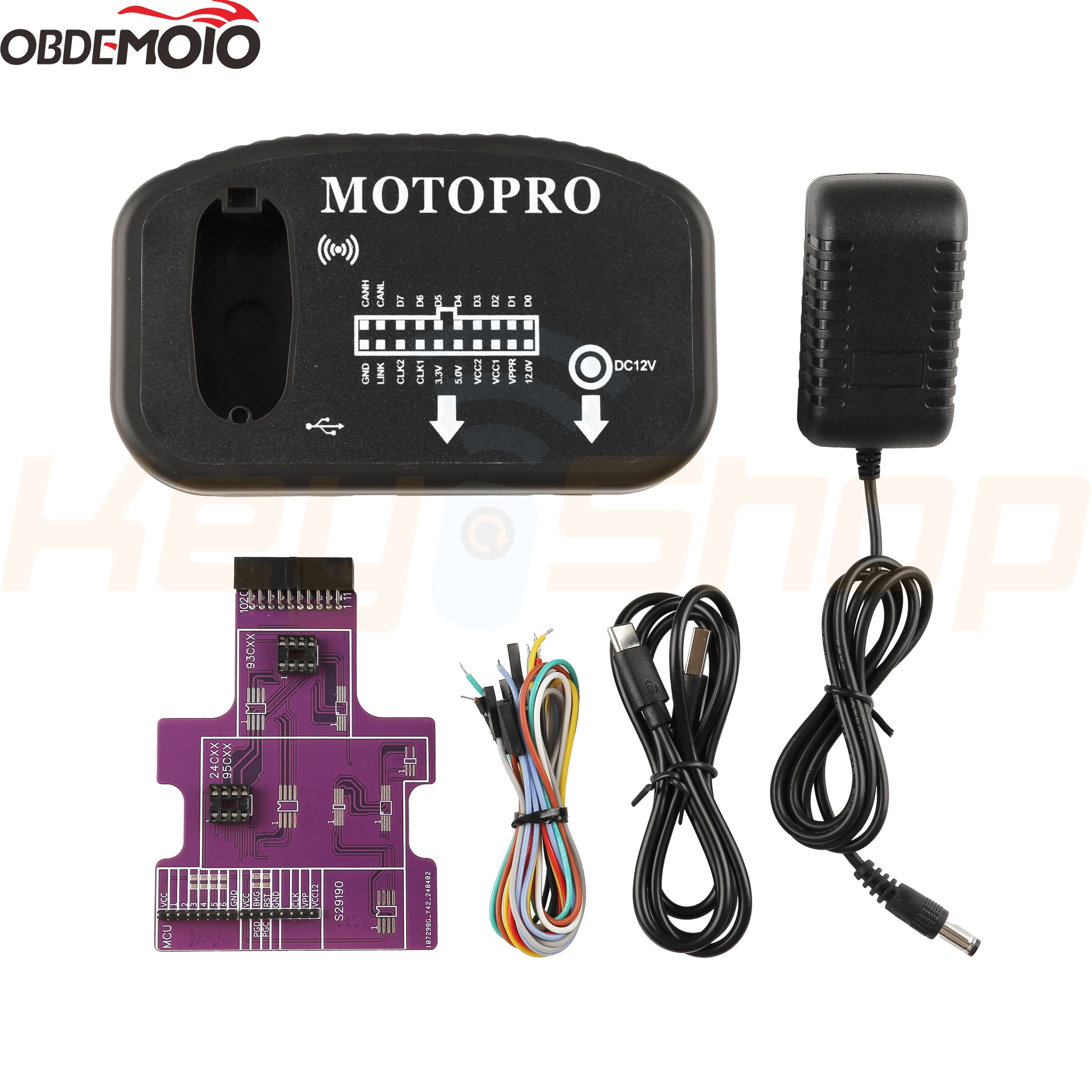 OBDEMOTO MOTOPRO - מתכנת זיכרונות לקידוד מפתחות לאופנועים (1⁄4-מחיר של TMPro2)