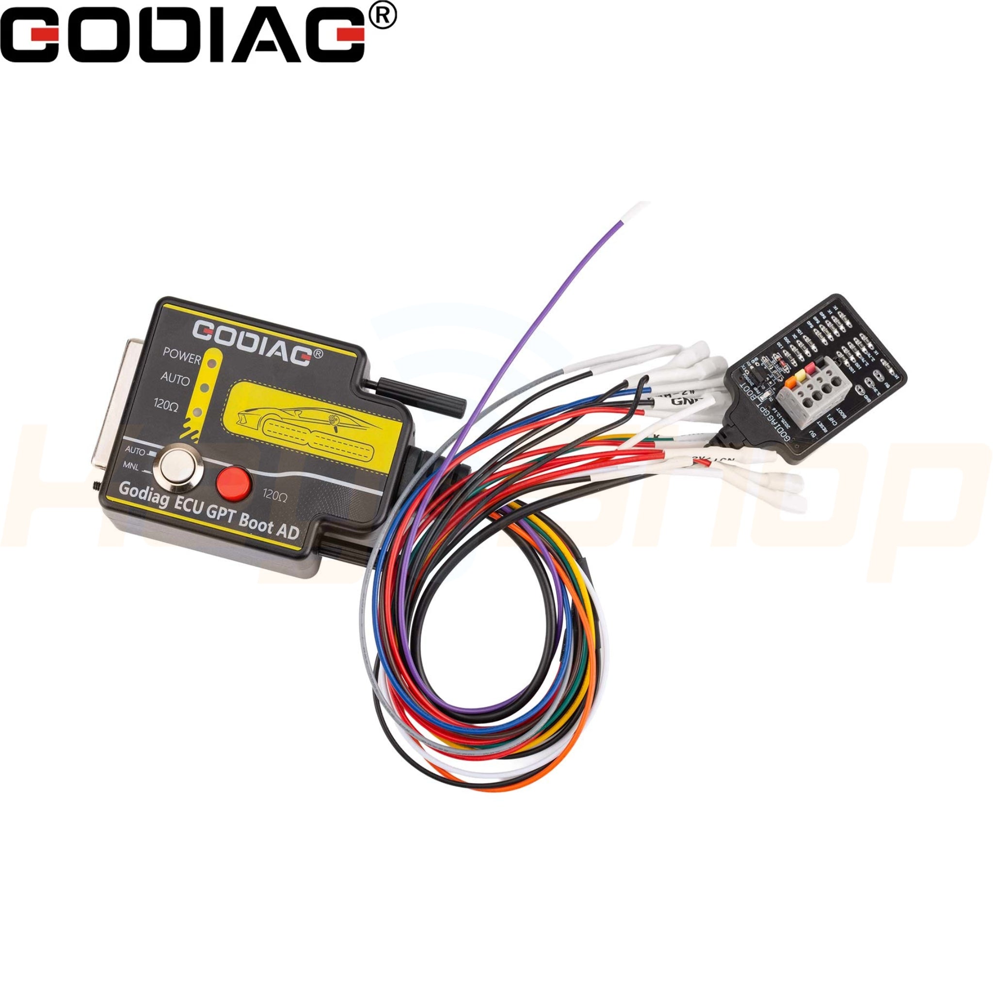 GODIAG ECU GPT Boot AD - מתאם חיבור למחשב רכב לקריאה וכתיבה על השולחן במצב Boot- תואם J2534 לתוכנות יצרן ומכשירי טיונינג