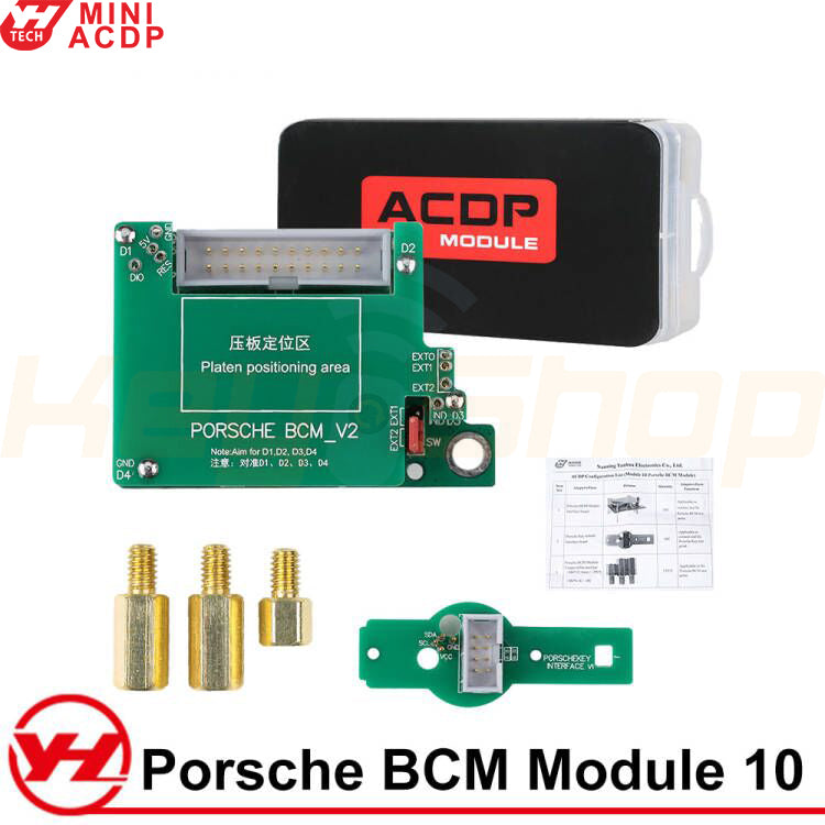 ACDP מודול 10: BCM 2010-2018 Porsche קידוד מפתחות לרכבי פורשה + רישיון A900