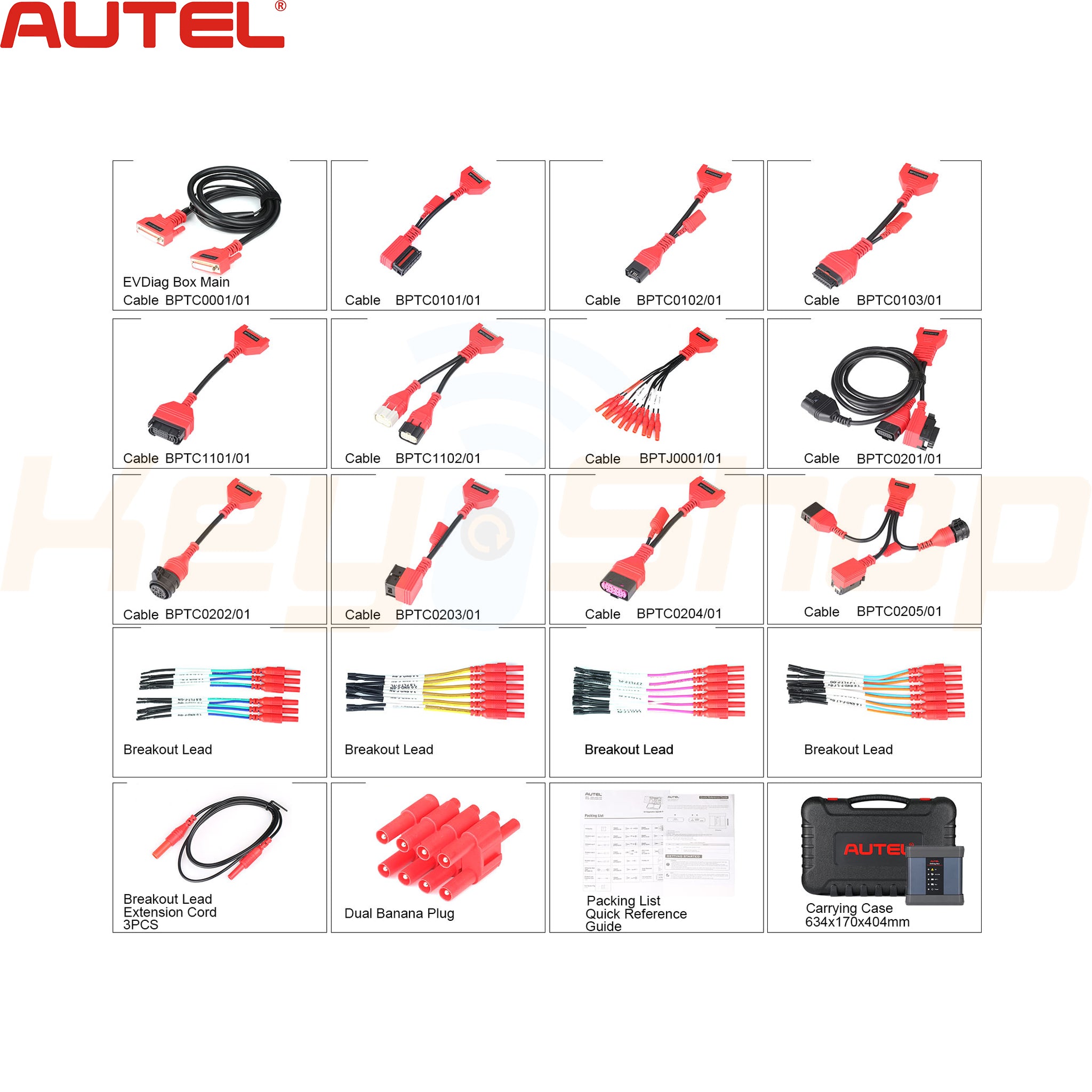 AUTEL EV Diagnostics Upgrade Kit ערכה לרכבים חשמליים