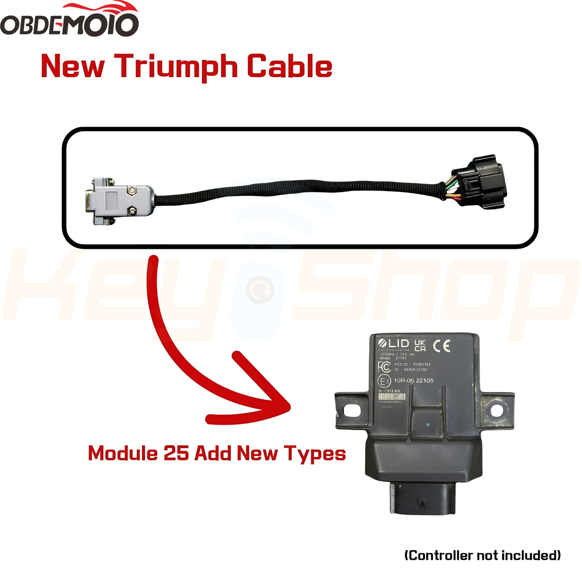 הפעלת תוכנה MOTOPRO Module 25 - Triumph immobox PCF7936 + כבל חדש (כשאין מלאי-זמין בהזמנה מיוחדת)
