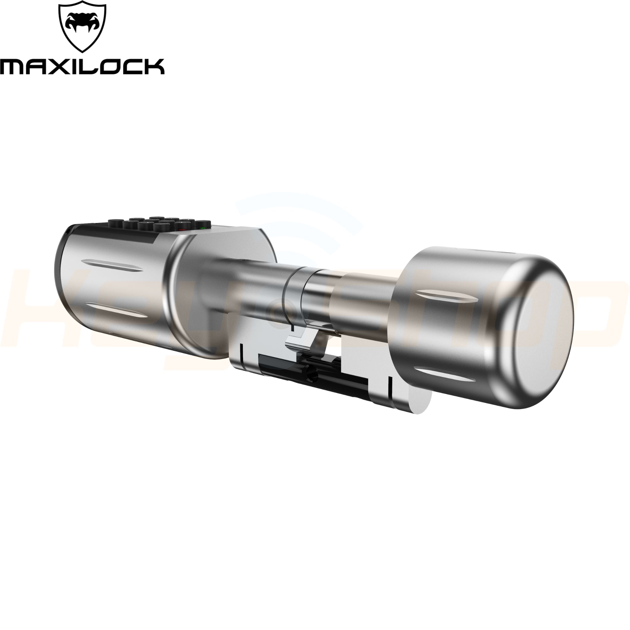 צילינדר חכם MAXILOCK - מנעול דלת עם טביעת אצבע, קודן, כרטיס ואפליקציה - עמיד מים IP65