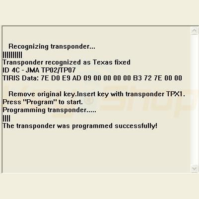 Software 64 / Key copier for 4C Texas fixed keys