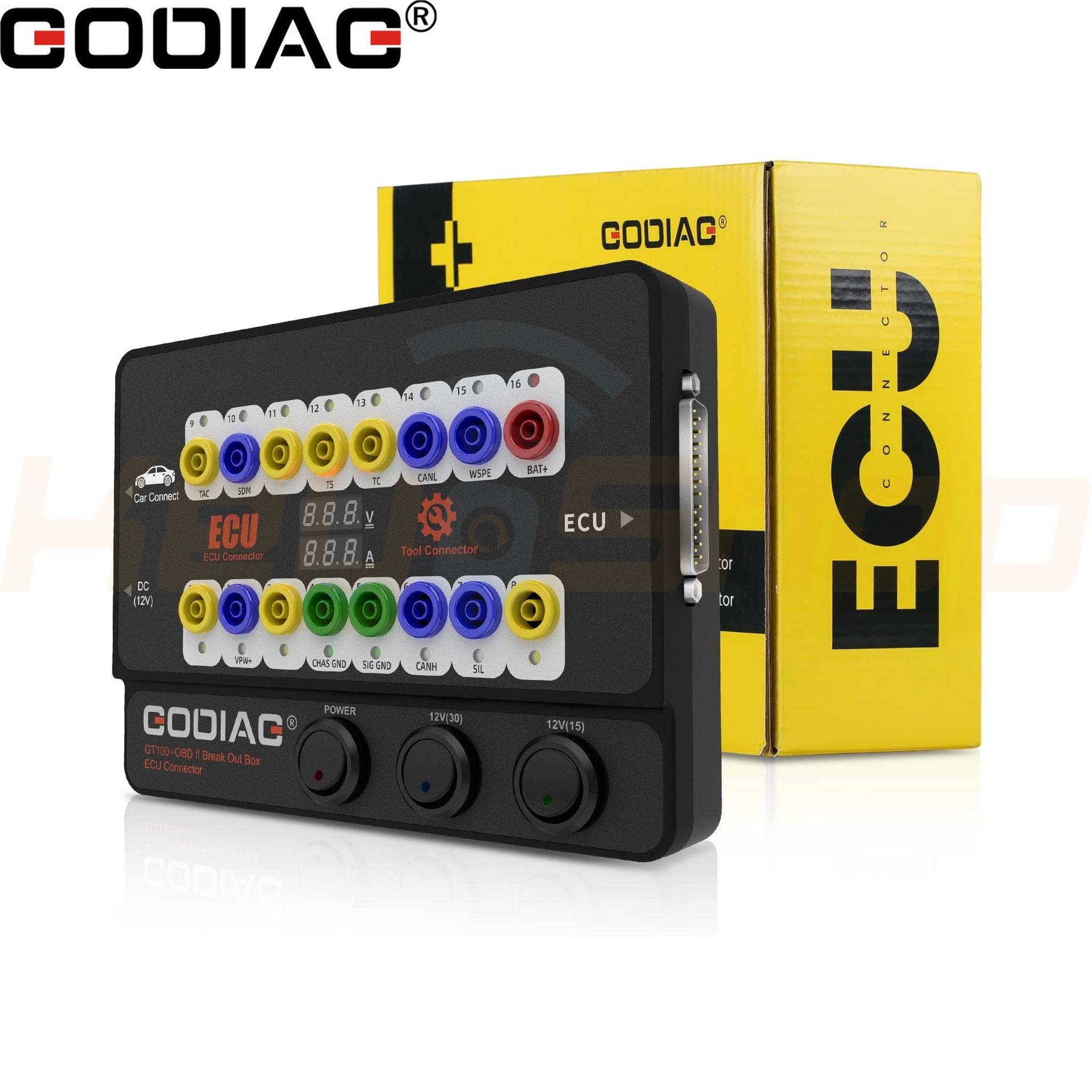 GODIAG GT100+: פלטפורמת ניתוח שולחנית לקידוד מפתחות ודיאגנוסטיקה - Breakout Box