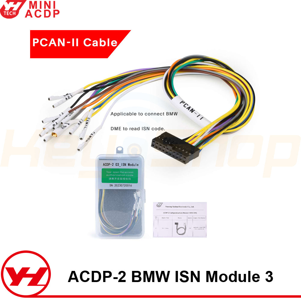 ACDP מודול 3: BMW חילוץ ISN לאובדן מפתחות / סנכרון ב-OBD או שולחנית ב.אמ.וו מיני + רישיון A50B/A50D/A50E