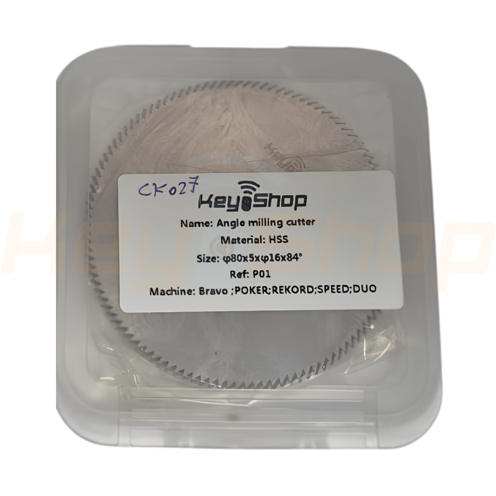סכין- φ80x5xφ16x84° / P01 (עשוי פלדה HSS)