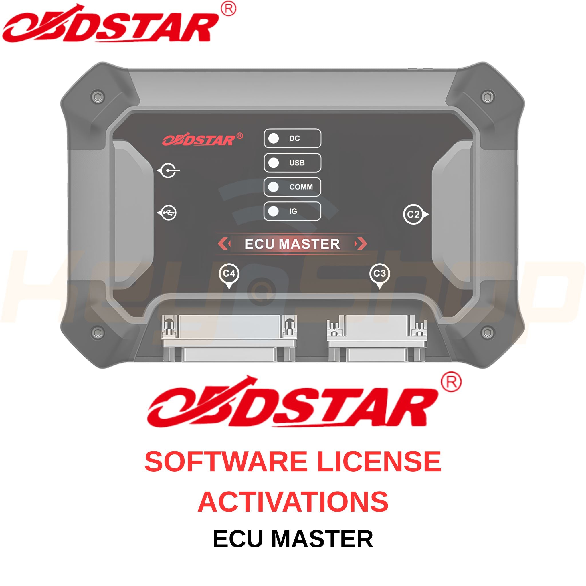 הפעלות תוכנה OBDSTAR ECU MASTER - למכשירים קיימים בלבד, לא כולל את המכשיר עצמו
