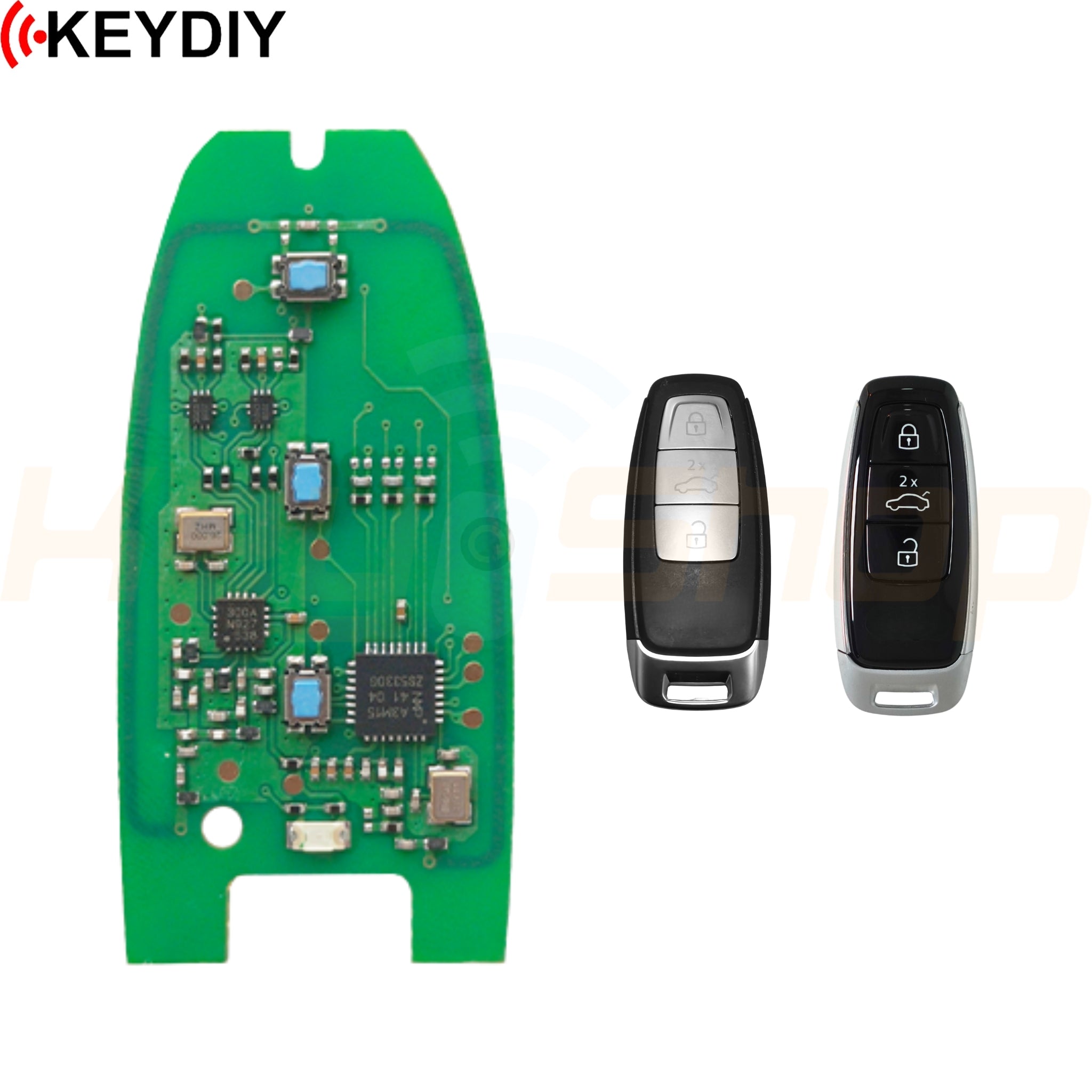 2017+ מפתח חכם "בורד בלבד" אוניברסלי קיידי-סטייל אאודי / פולקסווגן | 3-לחצנים | FGB08-03 | KD | MQB49 5D / 5C | Low-Config