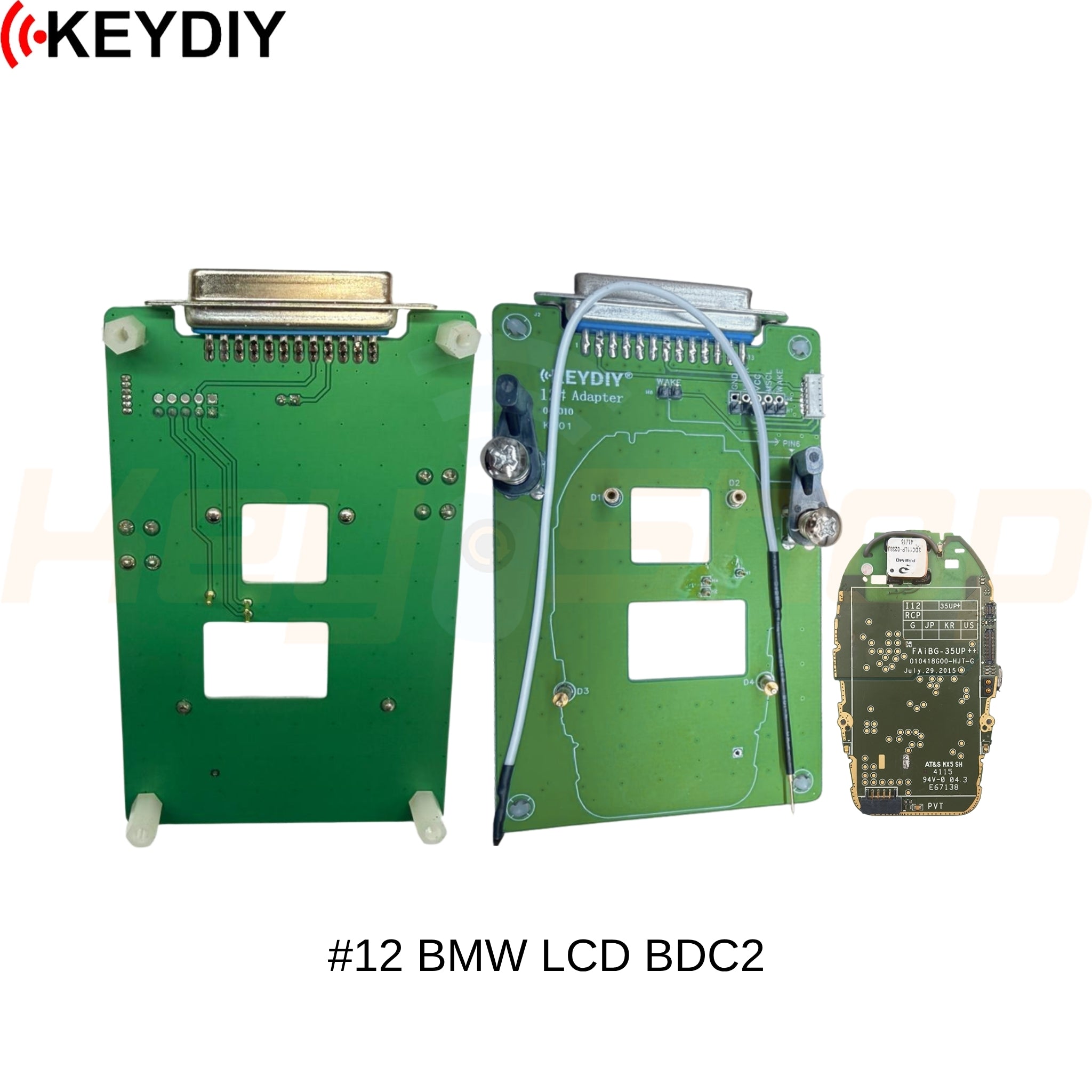 KEYDIY חבילת אדפטרים - 12pcs  אוניברסלית ללא-הלחמה - BMW / VAG - להעתקת מפתחות ב.אמ.וו וקבוצאת פולקסווגן אאודי פורשה - עבור KD-X4 / KD-Max ומכשירים נוספים