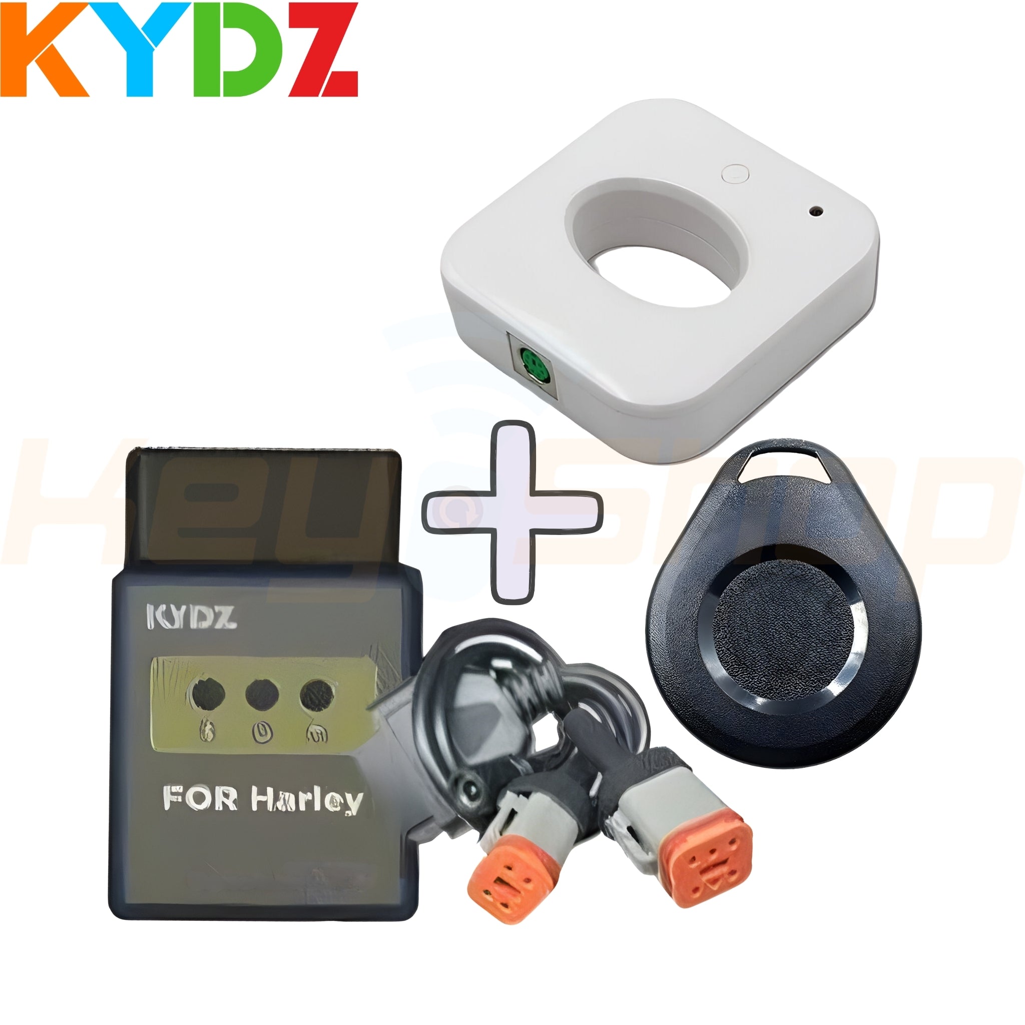 סט מייצרCUBE + מכשיר קידוד + שלט HL-01 - הארלי דוידסון 2016+ / Harley Davidson - KYDZ